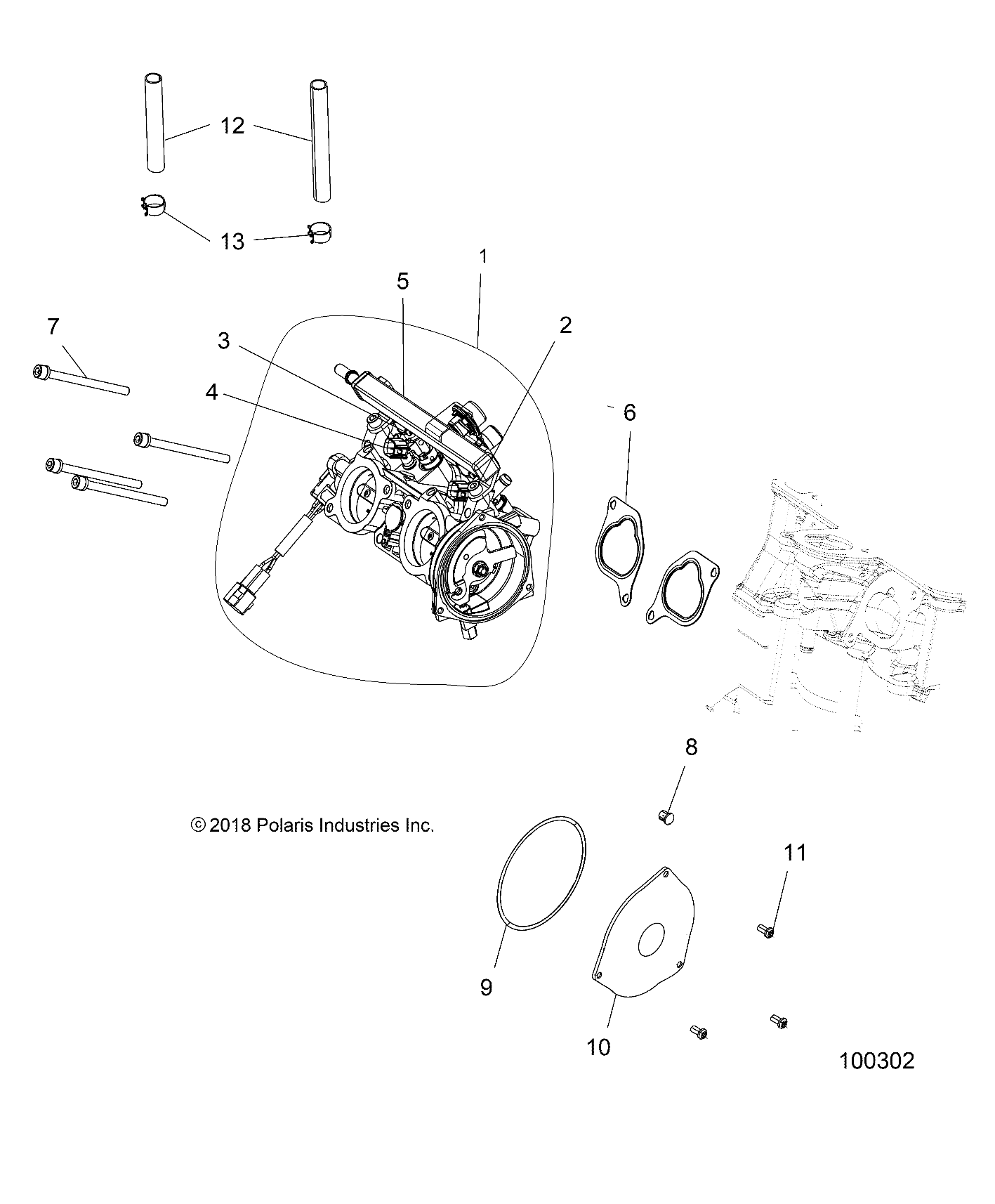 ENGINE, THROTTLE BODY - A18SXN85A8