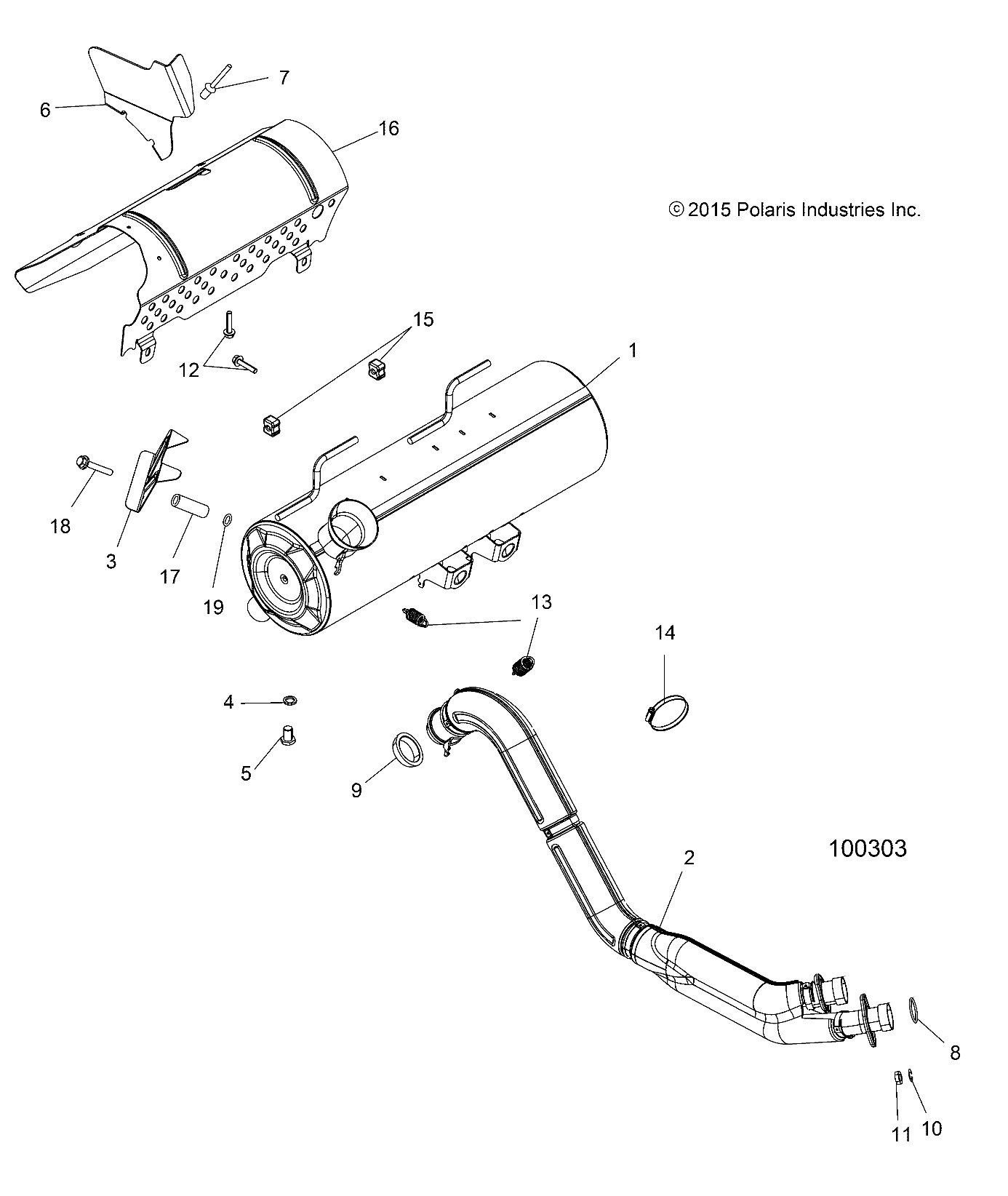 ENGINE, EXHAUST - A16SXN85A3