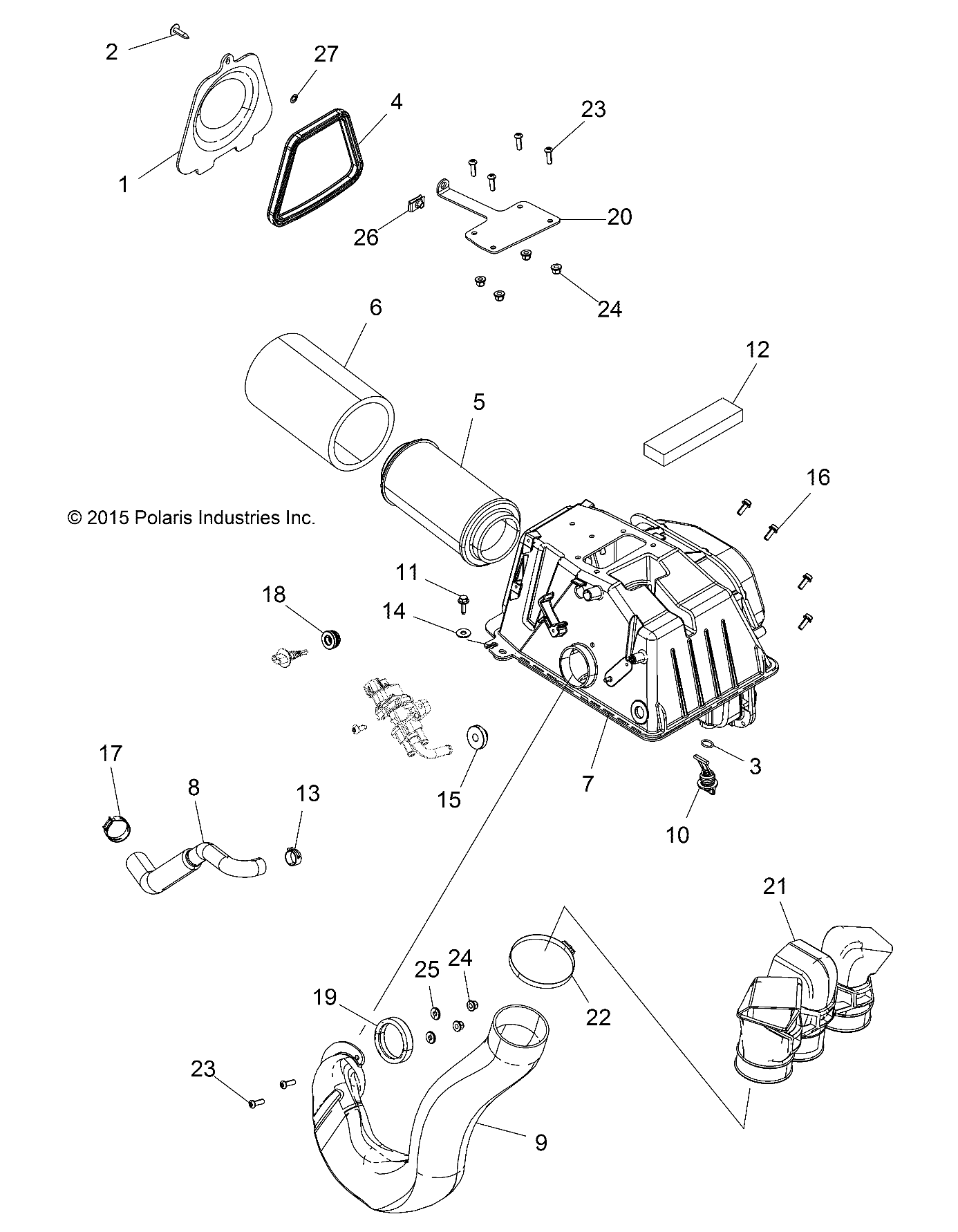 ENGINE, AIR INTAKE - A19SXN85A8