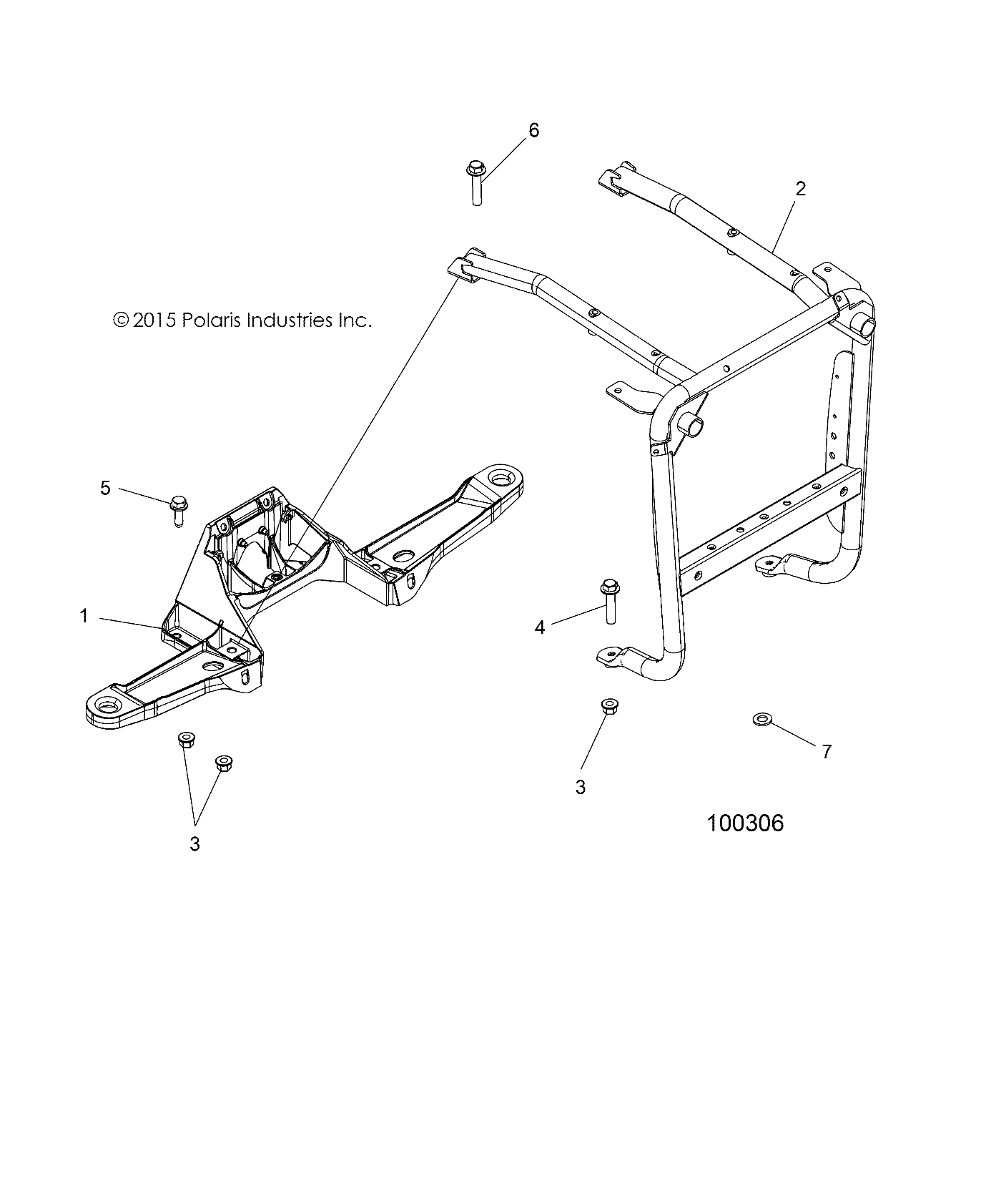 BODY, FRONT RACK SUPPORT - A16SXM95AL