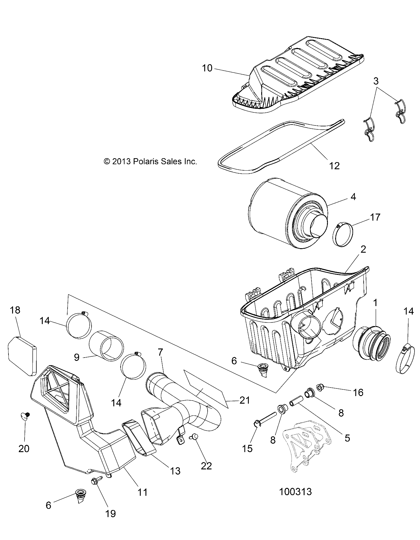 ENGINE, AIR INTAKE SYSTEM - A16DAA32A1/A7 (100313)