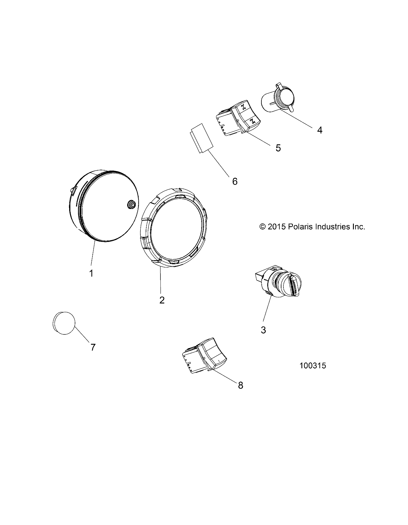 ELECTRICAL, DASH INSTRUMENTS AND SWITCHES - A17DAA57F5 (100315)