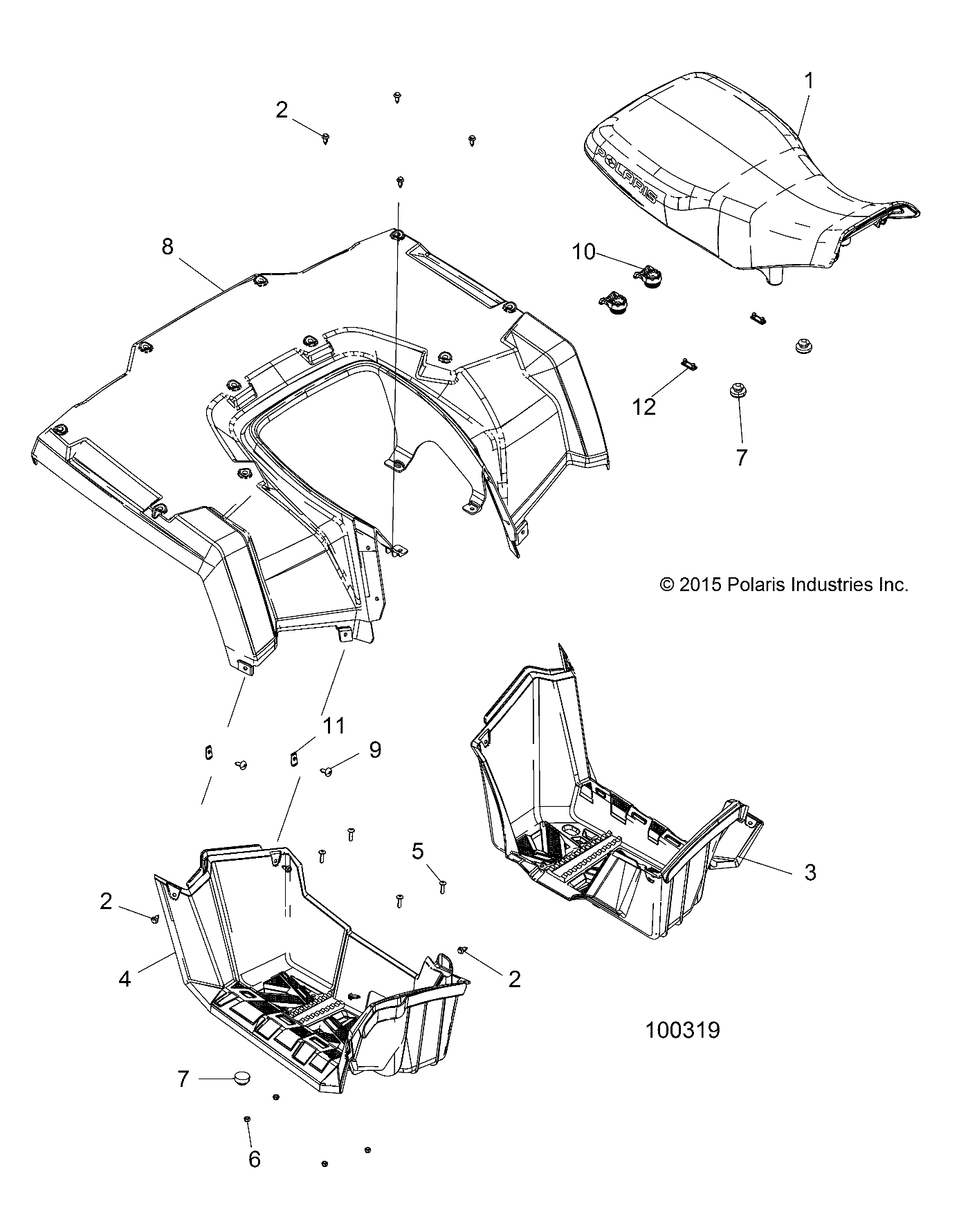 BODY, REAR CAB, SEAT and FOOTWELLS - A16SAA57N1