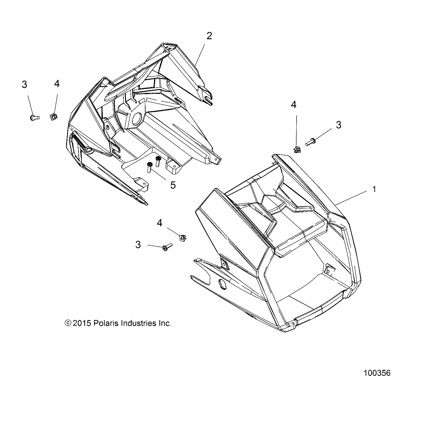 BODY, HEADLIGHT POD - A16SXE95NK/A95N2 (100356)