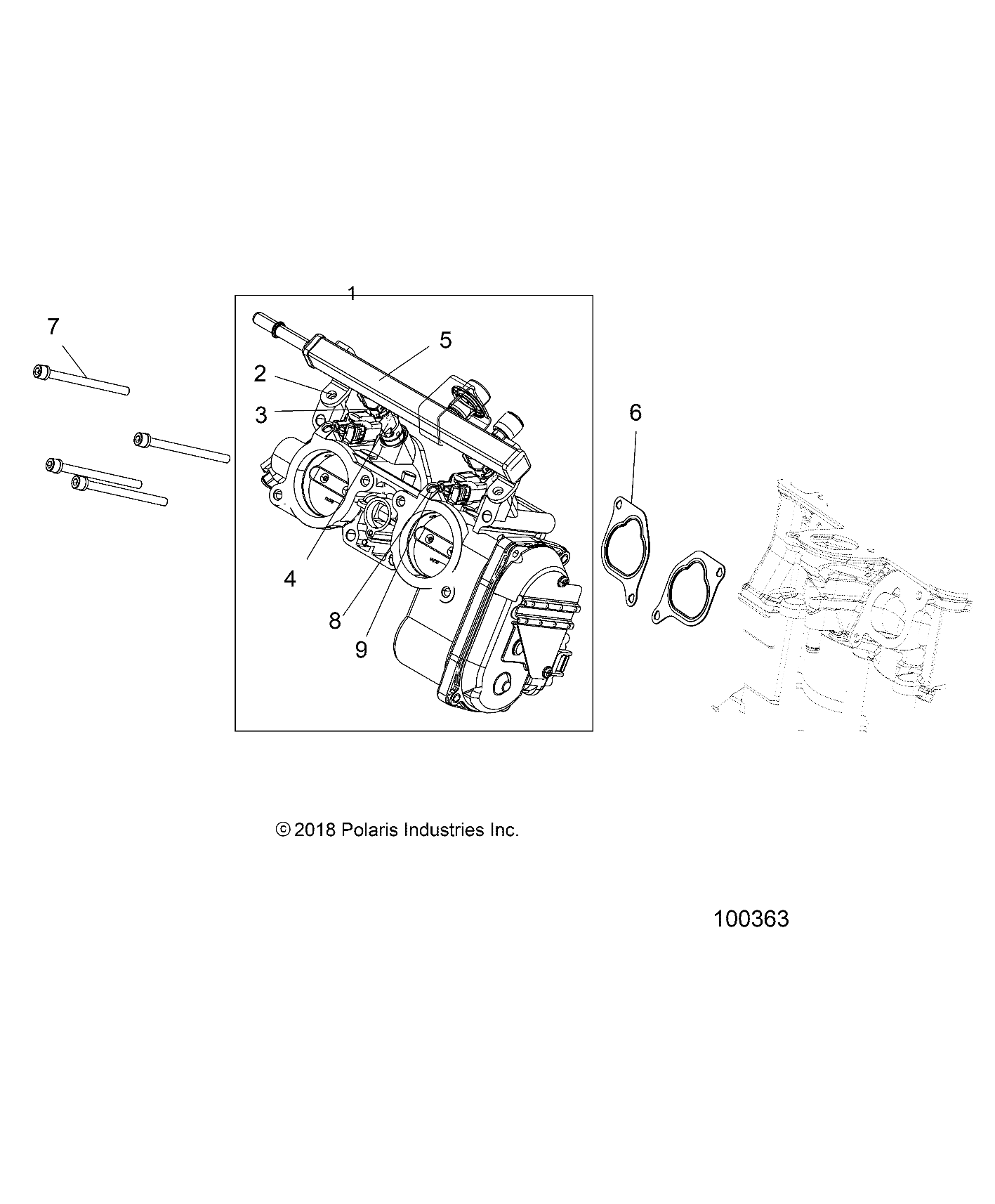 ENGINE, THROTTLE BODY - A18SVS95FR