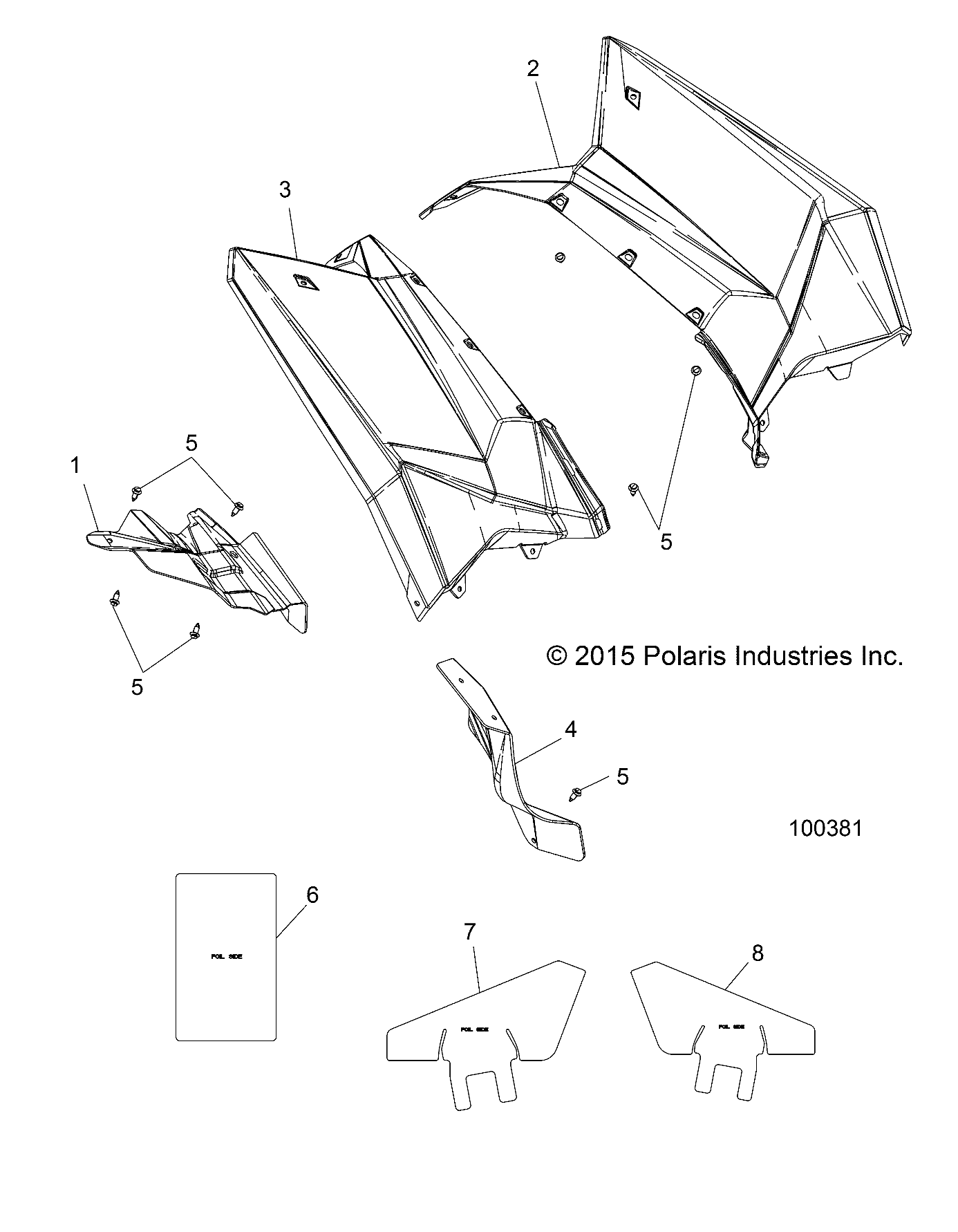 BODY, REAR CAB AND HEAT SHIELDS - A17SVS95CM/T95C2