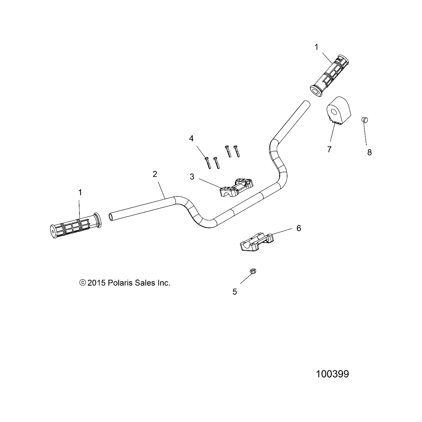 STEERING, HANDLEBAR and CONTROLS - A16SVE95NM/AN2 (100398)