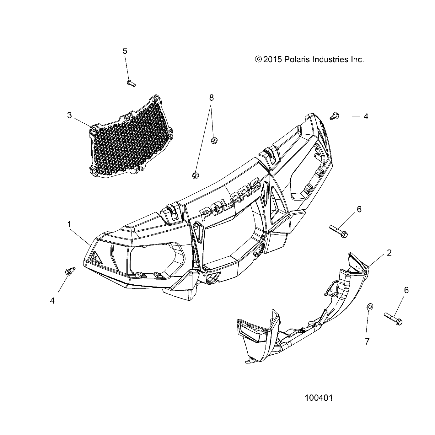 BODY, FRONT BUMPER and MOUNTING - A16SXS95CK/CG/T95C2