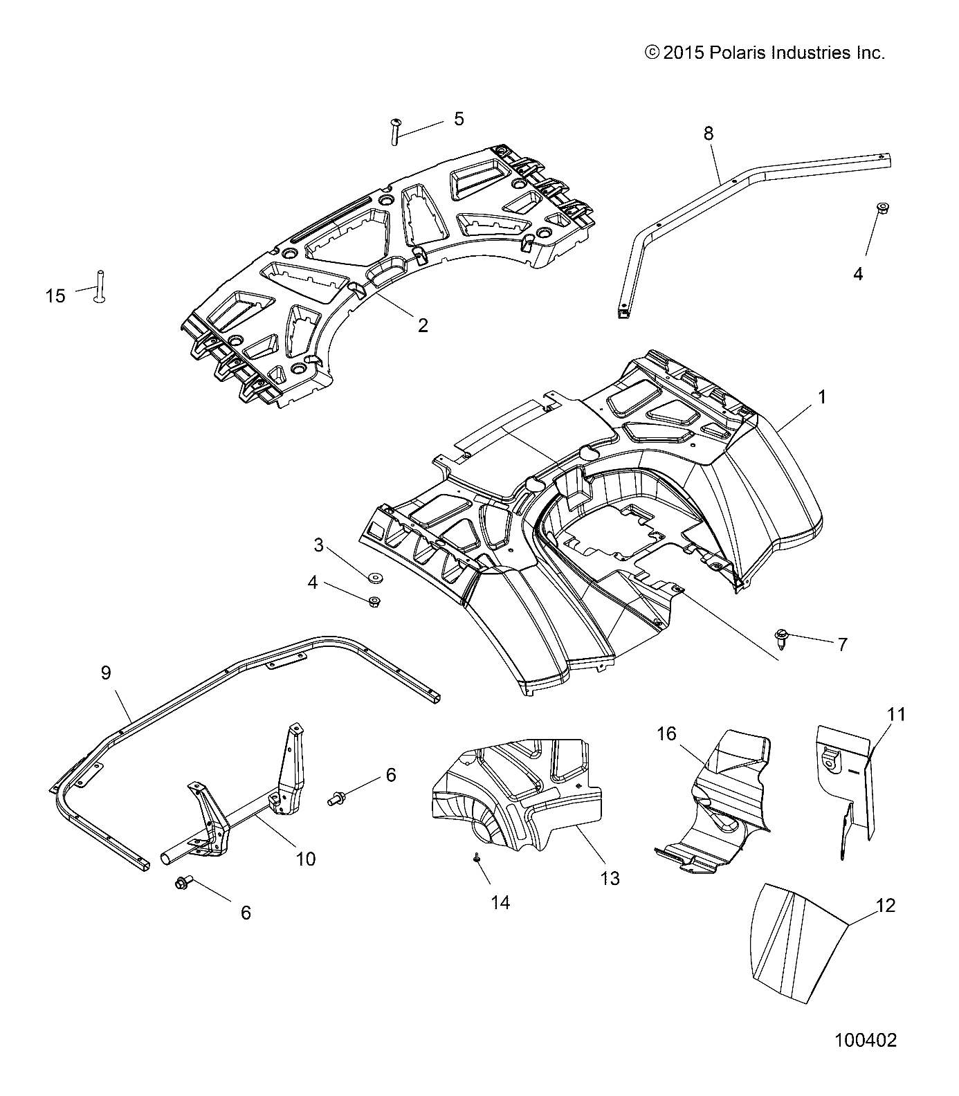 BODY, REAR CAB and REAR RACK - A16SXS95CK/CG/T95C2