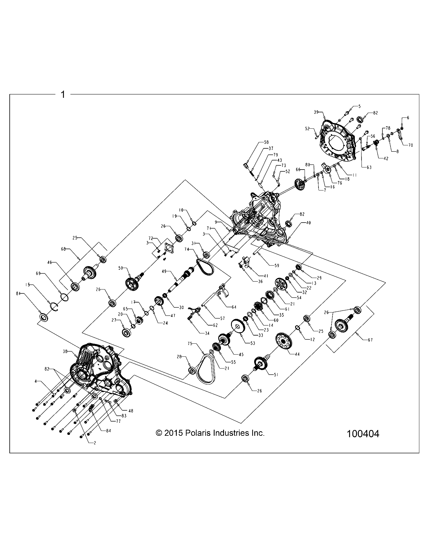 DRIVE TRAIN, MAIN GEARCASE - A16SXS95FK