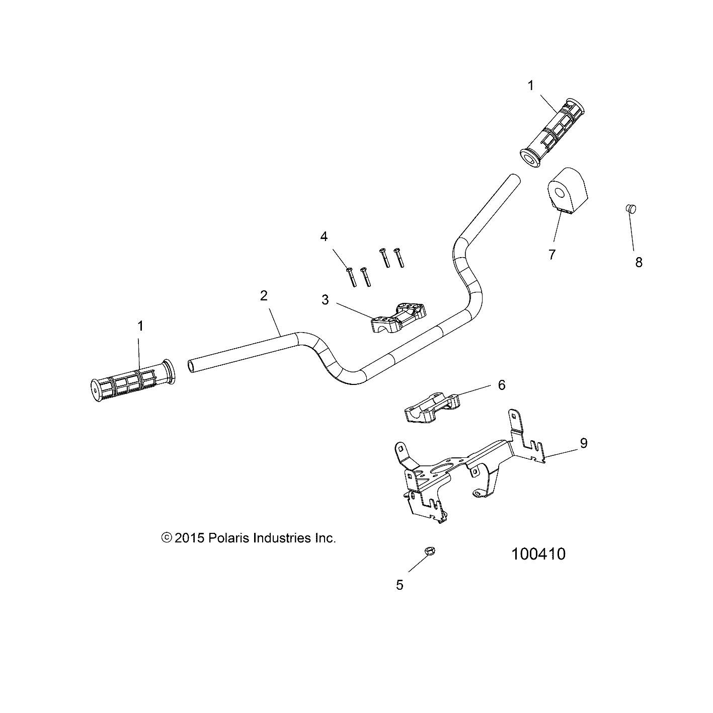 STEERING, HANDLEBAR and CONTROLS - A16SXS95FK