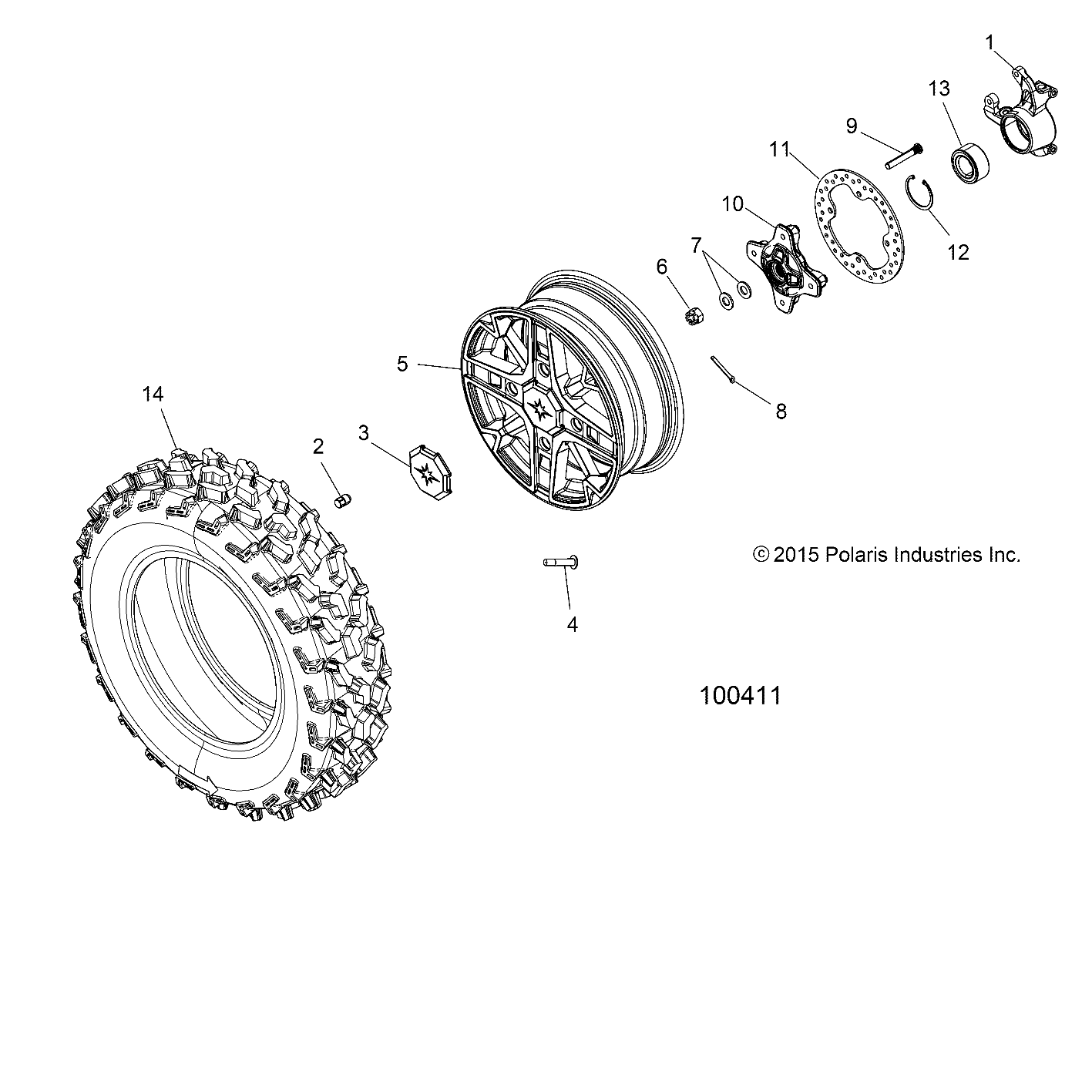 WHEELS, FRONT and HUB - A16SXS95FK