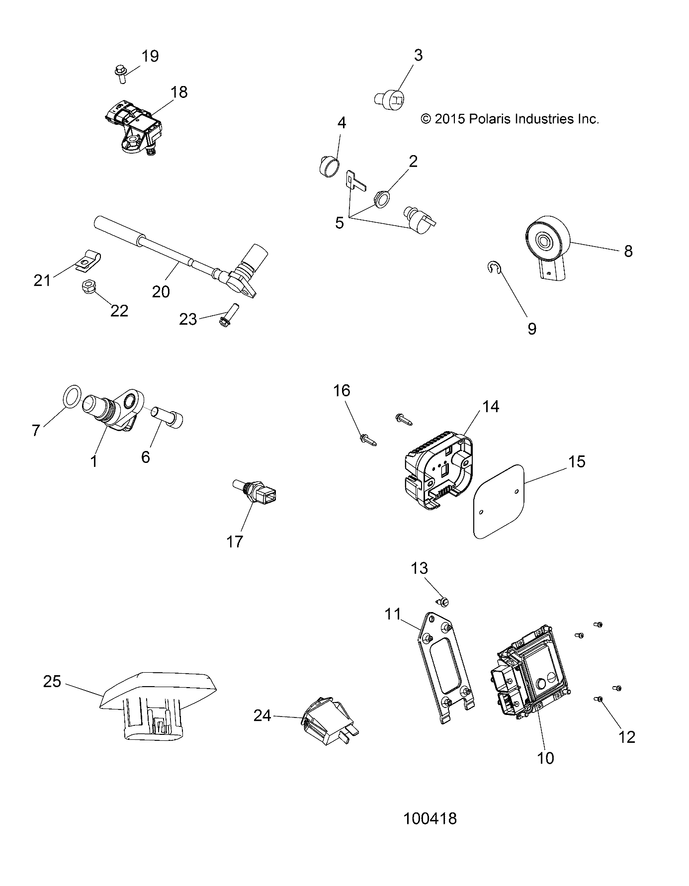 ELECTRICAL, SWITCHES, SENSORS and ECM - A16SHS57CM (100418)