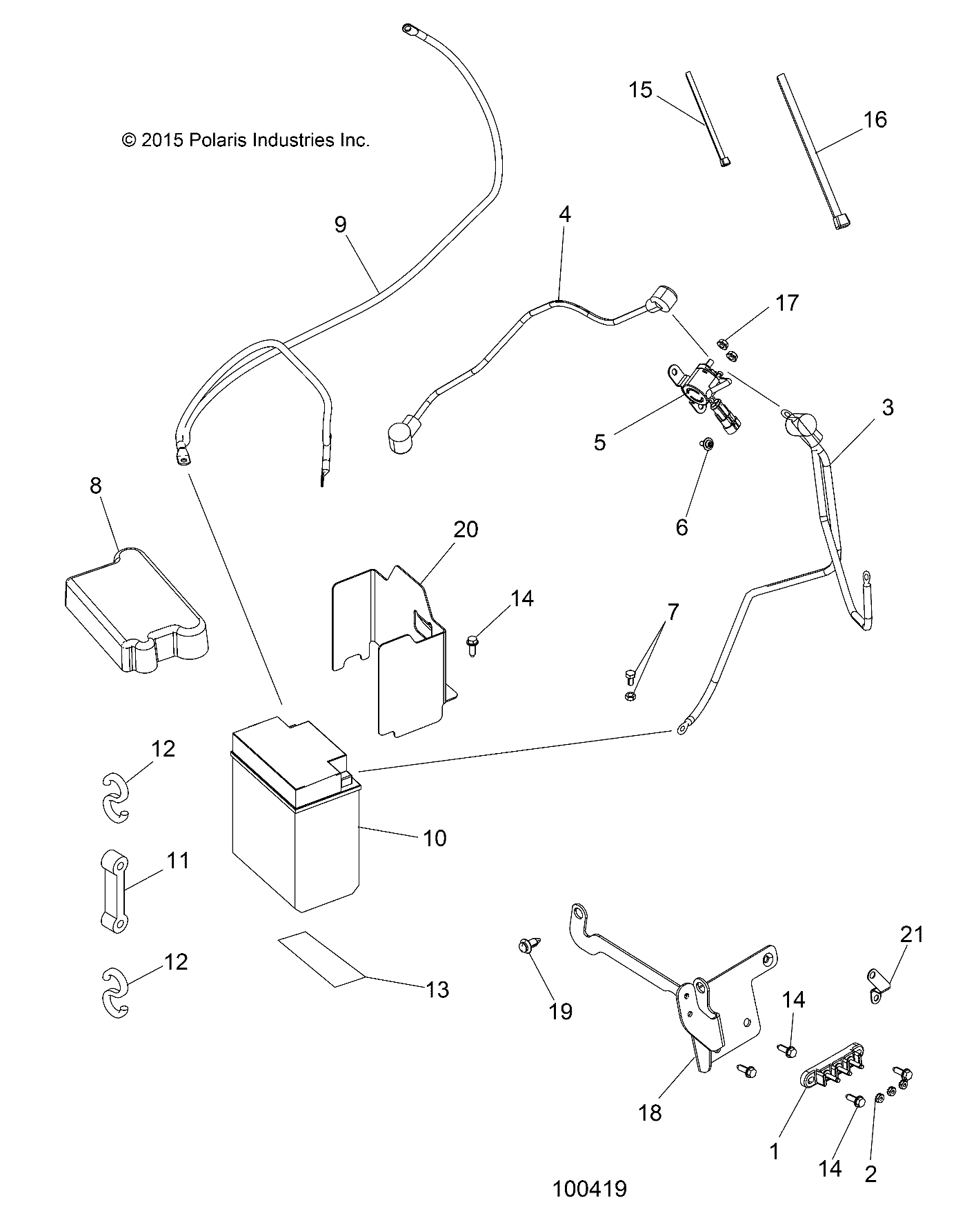 ELECTRICAL, BATTERY - A16SHS57CM (100419)