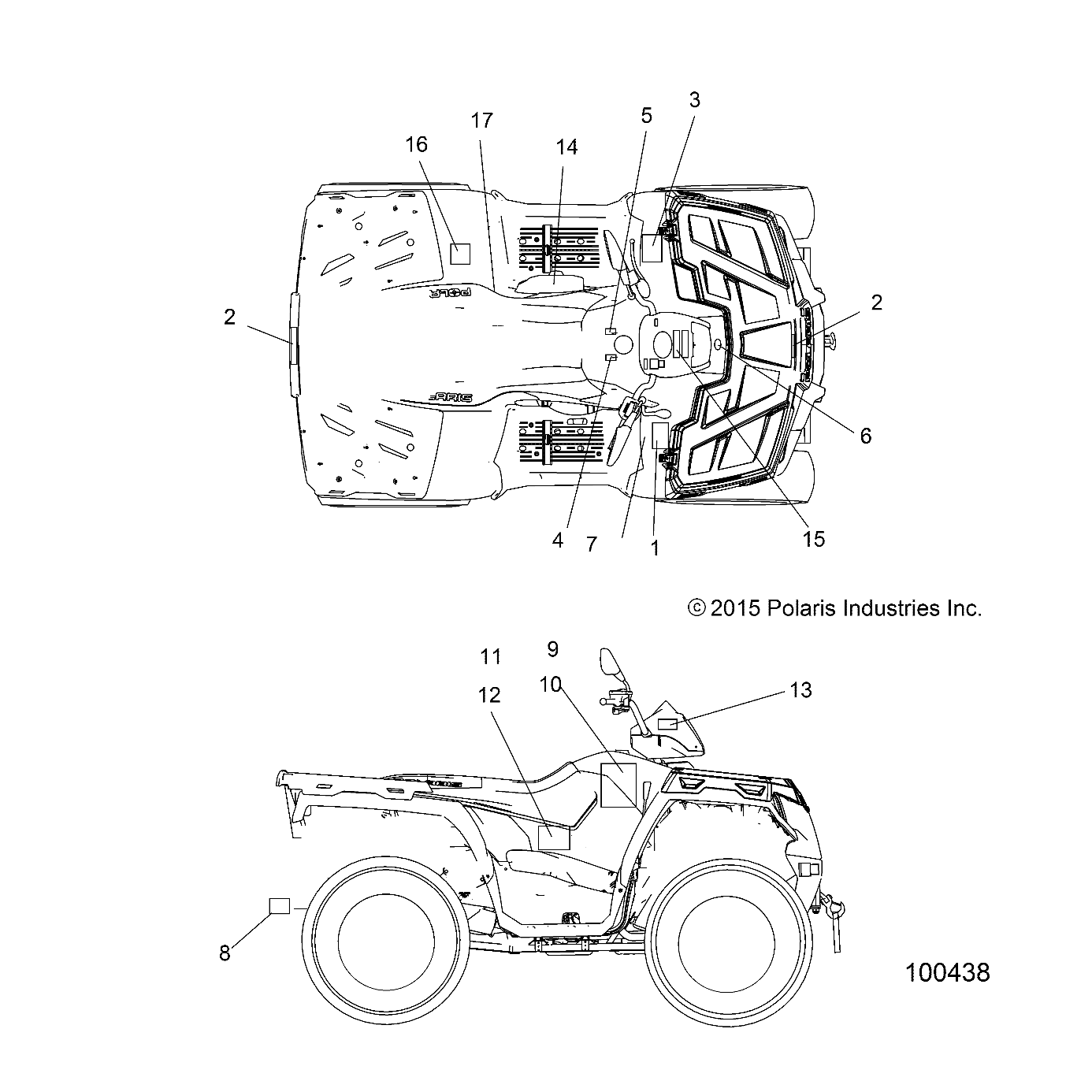 BODY, DECALS - A16SES57F1/F2/SBT57F1