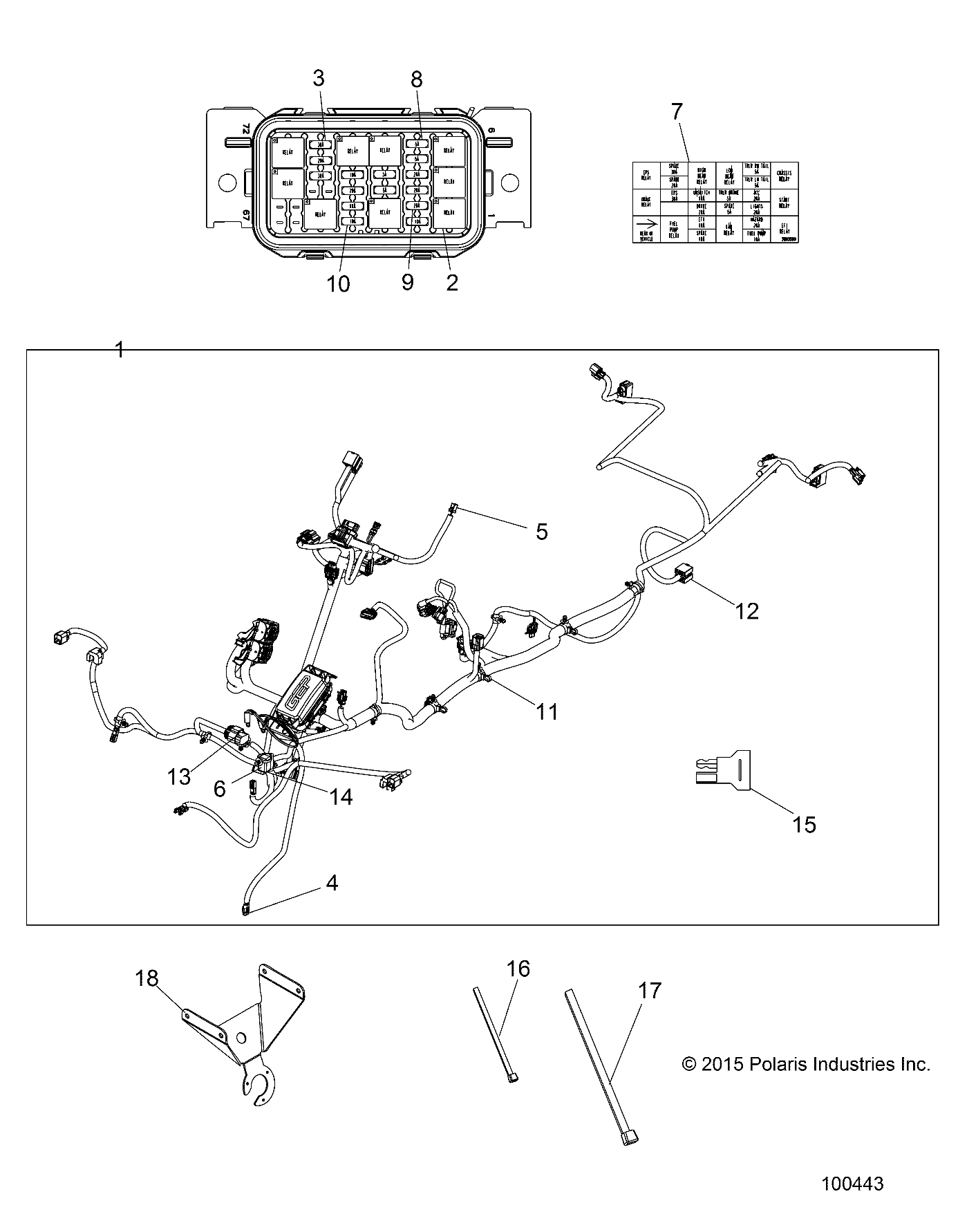 ELECTRICAL, HARNESS - A16SDS57C2 (100443)