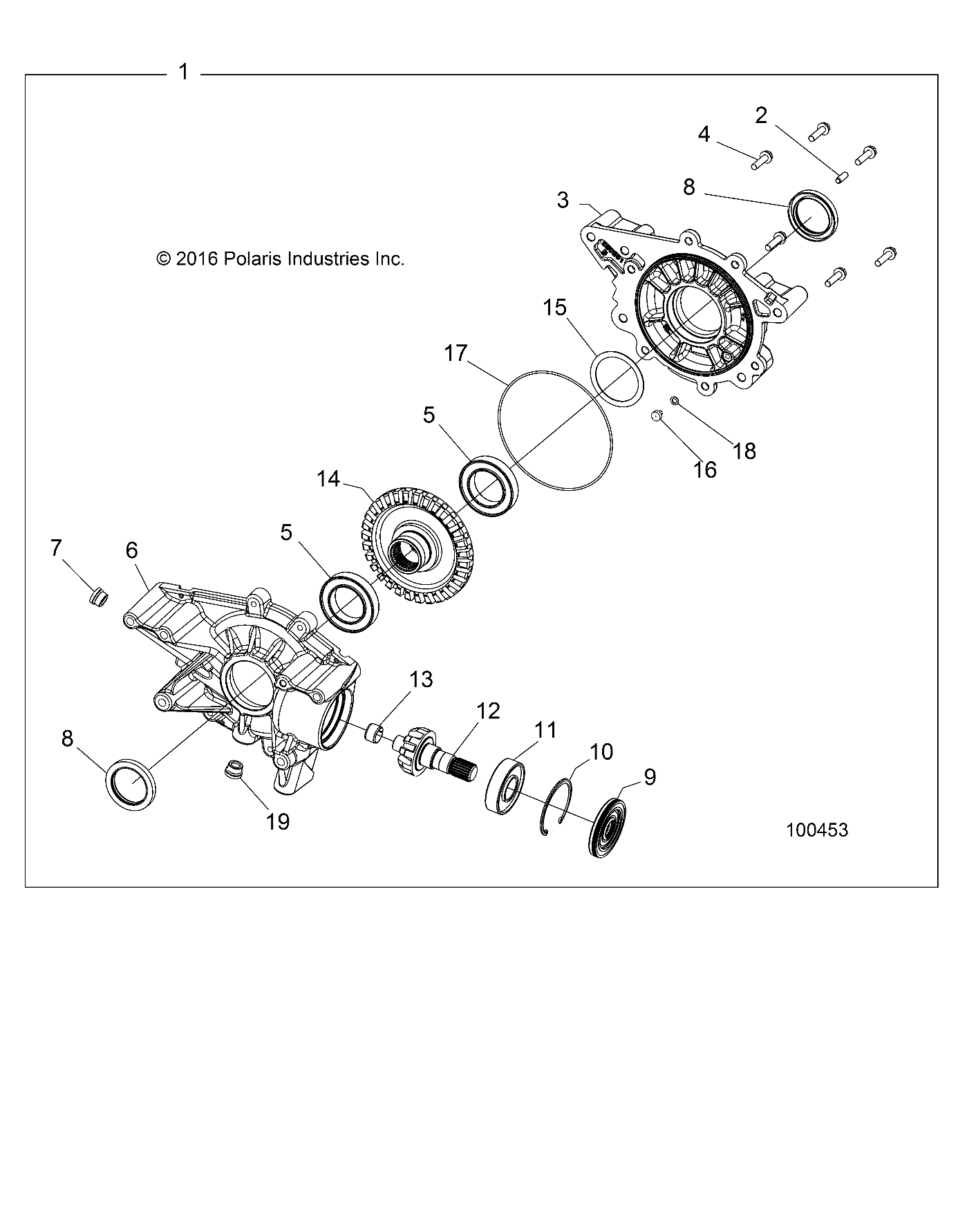 DRIVE TRAIN, REAR GEARCASE INTERNALS - A18S6E57F1