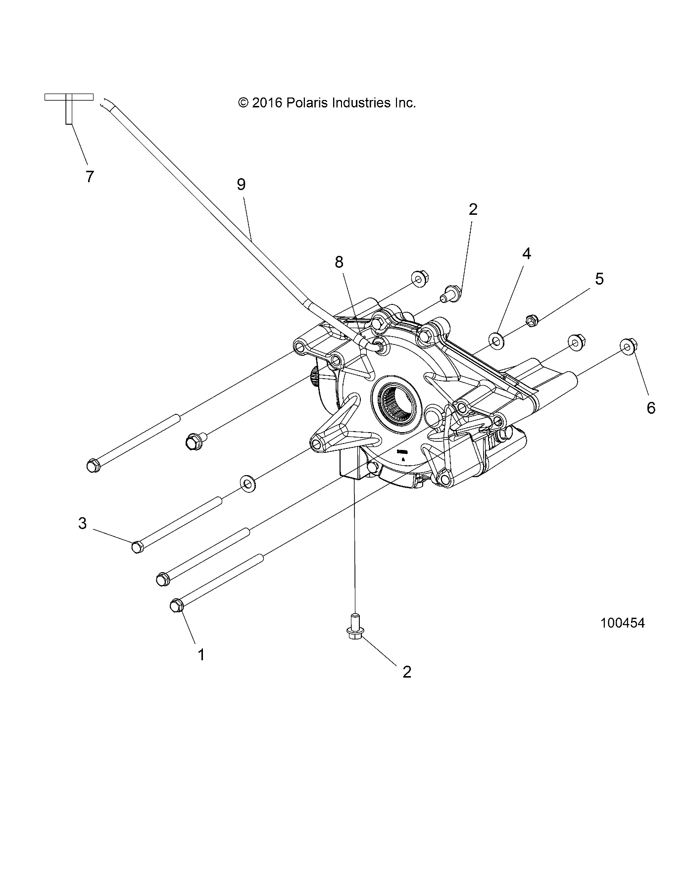 DRIVE TRAIN, REAR GEARCASE MOUNTING - A18S6E57F1