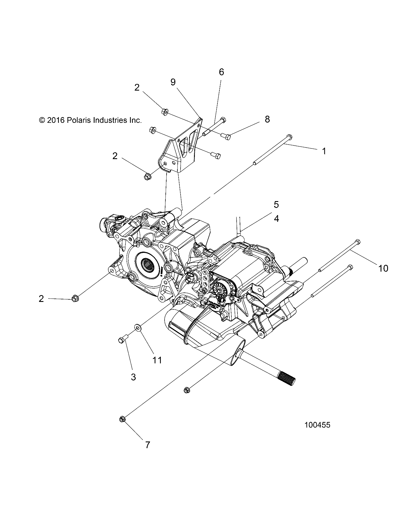 DRIVE TRAIN, MAIN GEARCASE MOUNTING - A18S6S57C1/CL