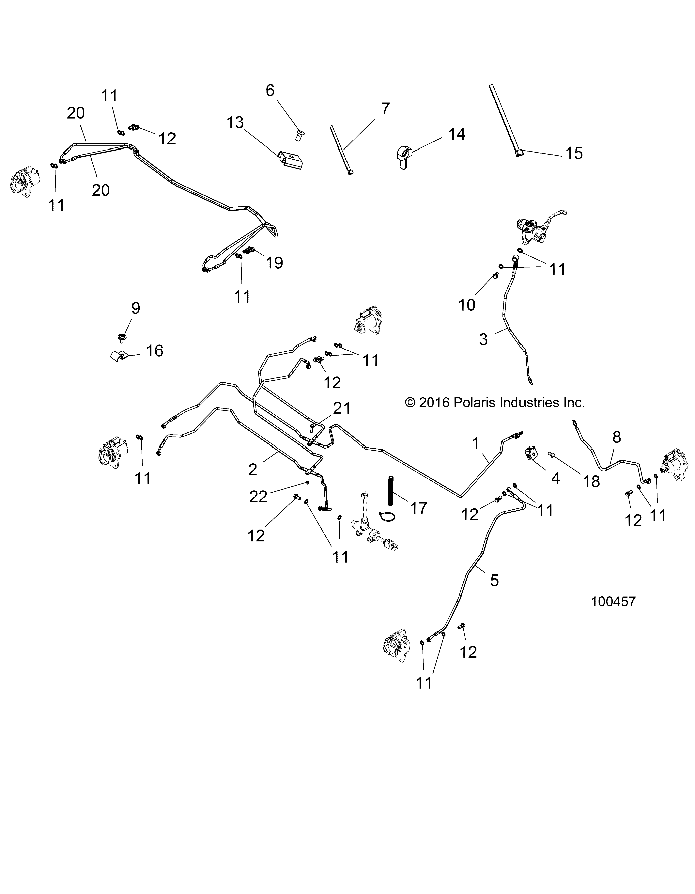 BRAKES, BRAKE LINES - A17S6E57A1