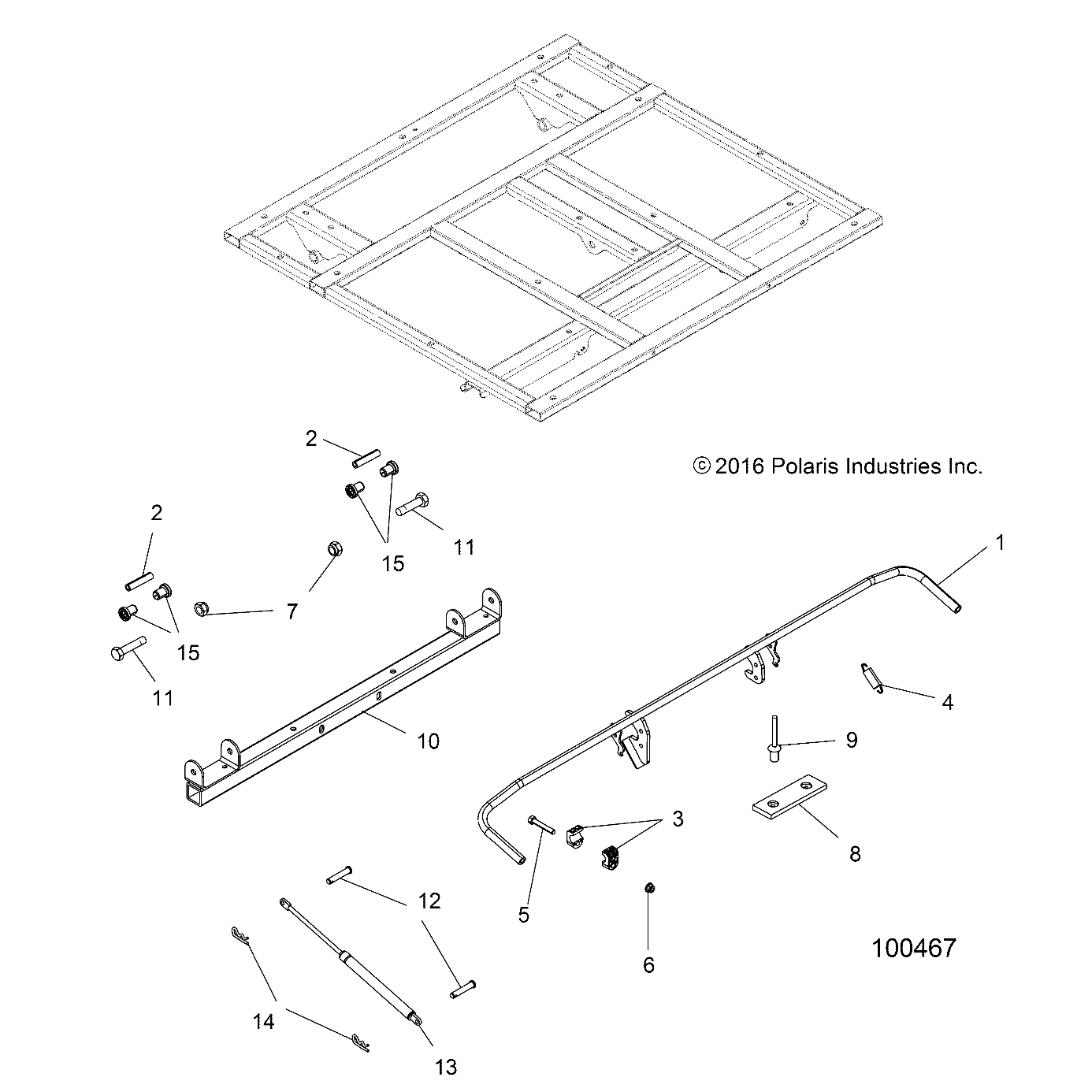 BODY, DUMP BOX LEVER and SHOCK MOUNTING - A21S6E57F1/FL (100467)