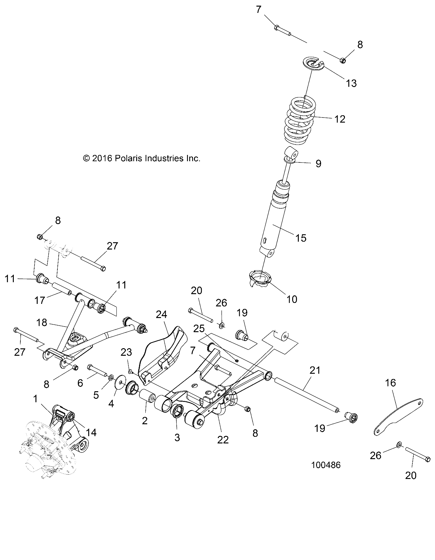 SUSPENSION, REAR - A18S6S57C1/CL