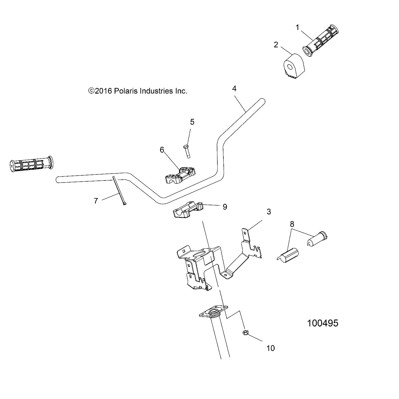 STEERING, HANDLEBAR and CONTROLS - A17S6S57C1/CM