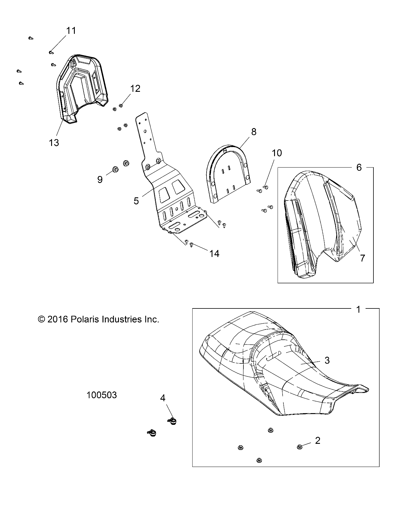 BODY, SEAT - A19SDA57R1/SDE57R1