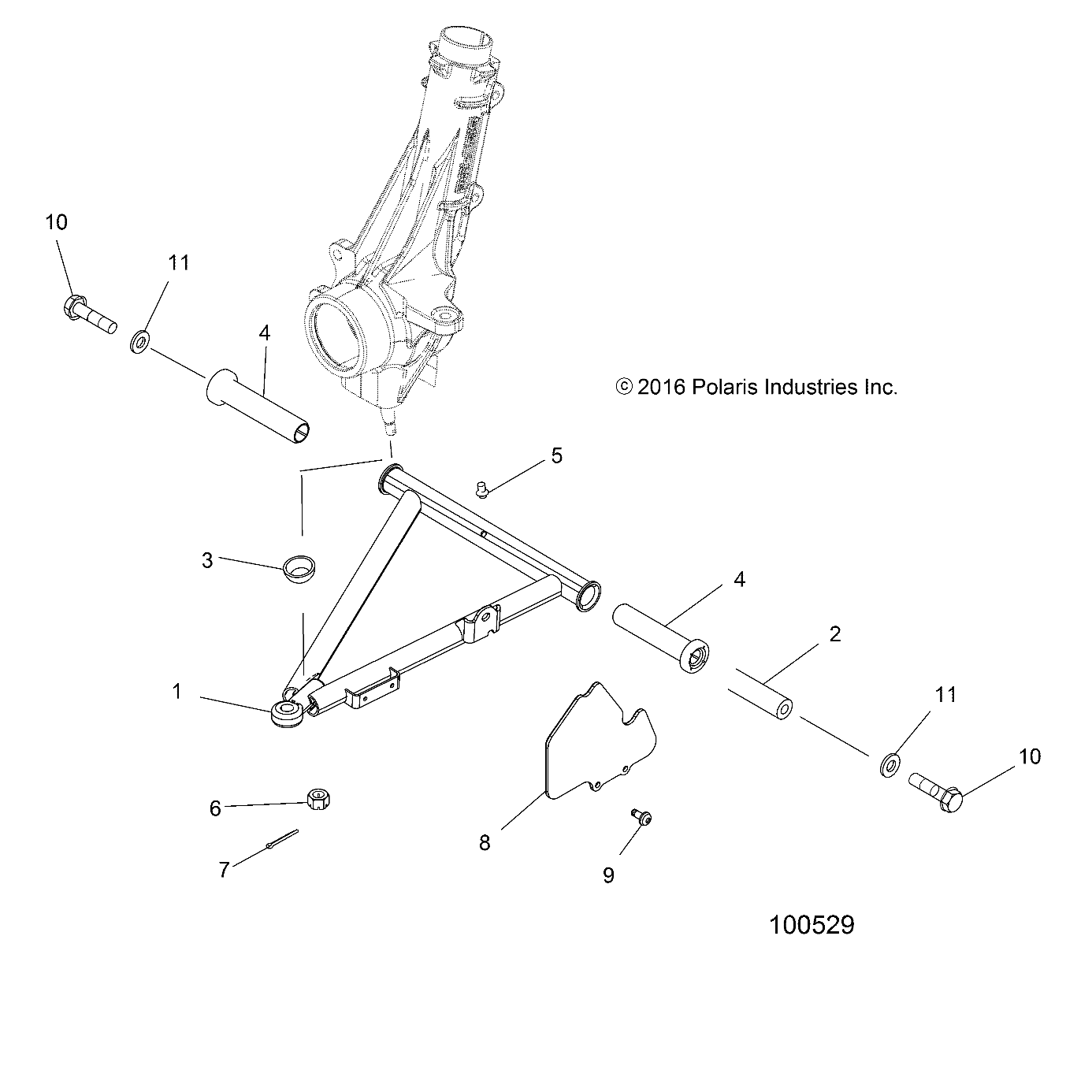 SUSPENSION, A-ARM and STRUT MOUNTING - A17DAA57A5 (100529)