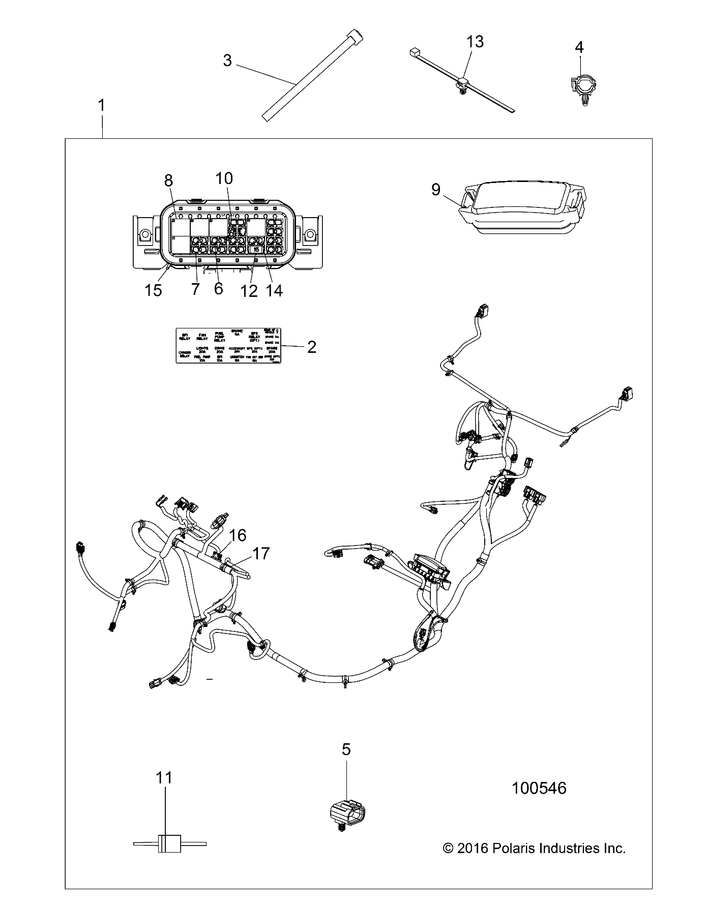 ELECTRICAL, WIRE HARNESS - A17DAE57AM (100546)