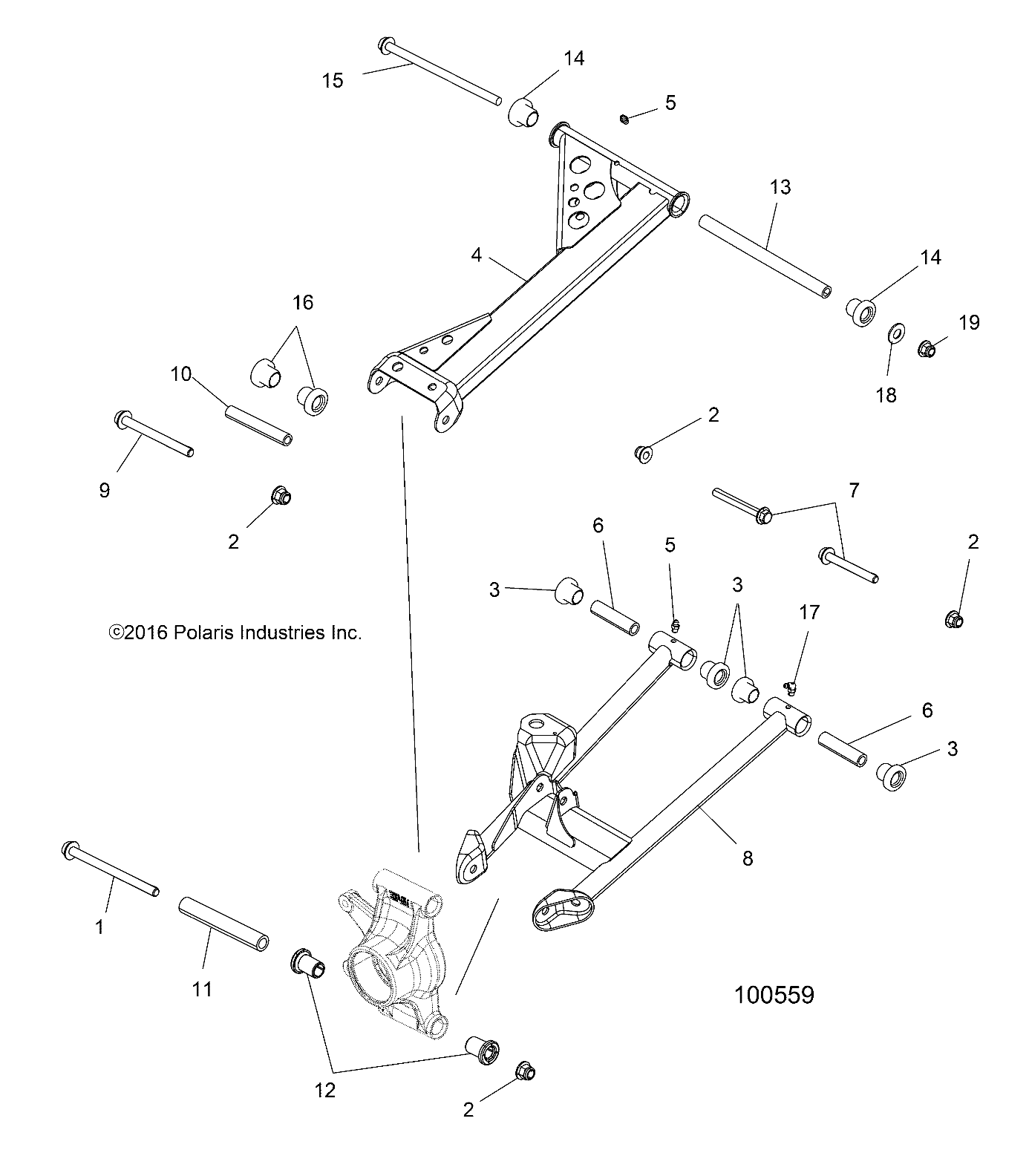 SUSPENSION, REAR - A16SXE95NK/A95N2 (100559)