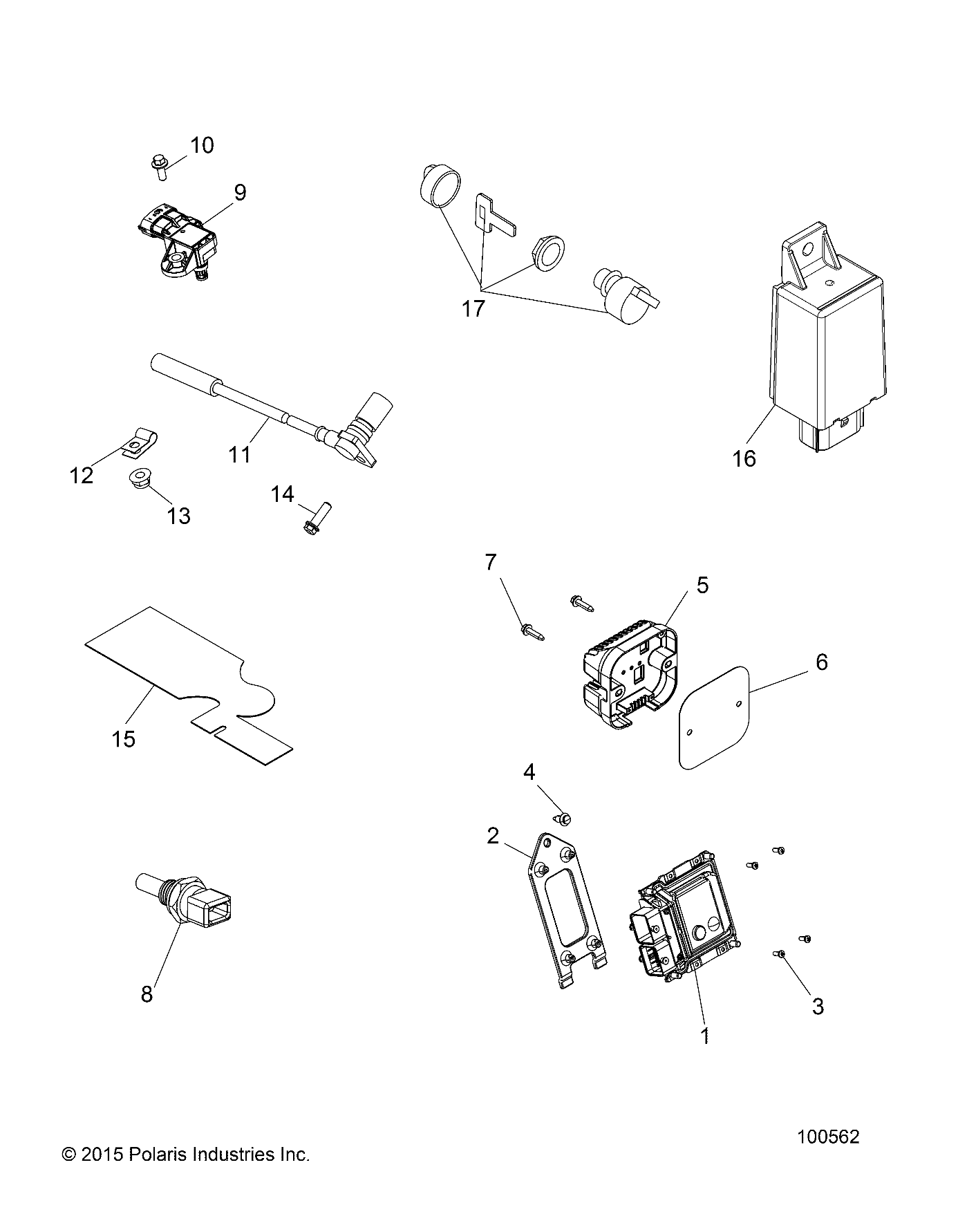 ELECTRICAL, SWITCHES, SENSORS and ECM - A16SDC57C2 (100562)