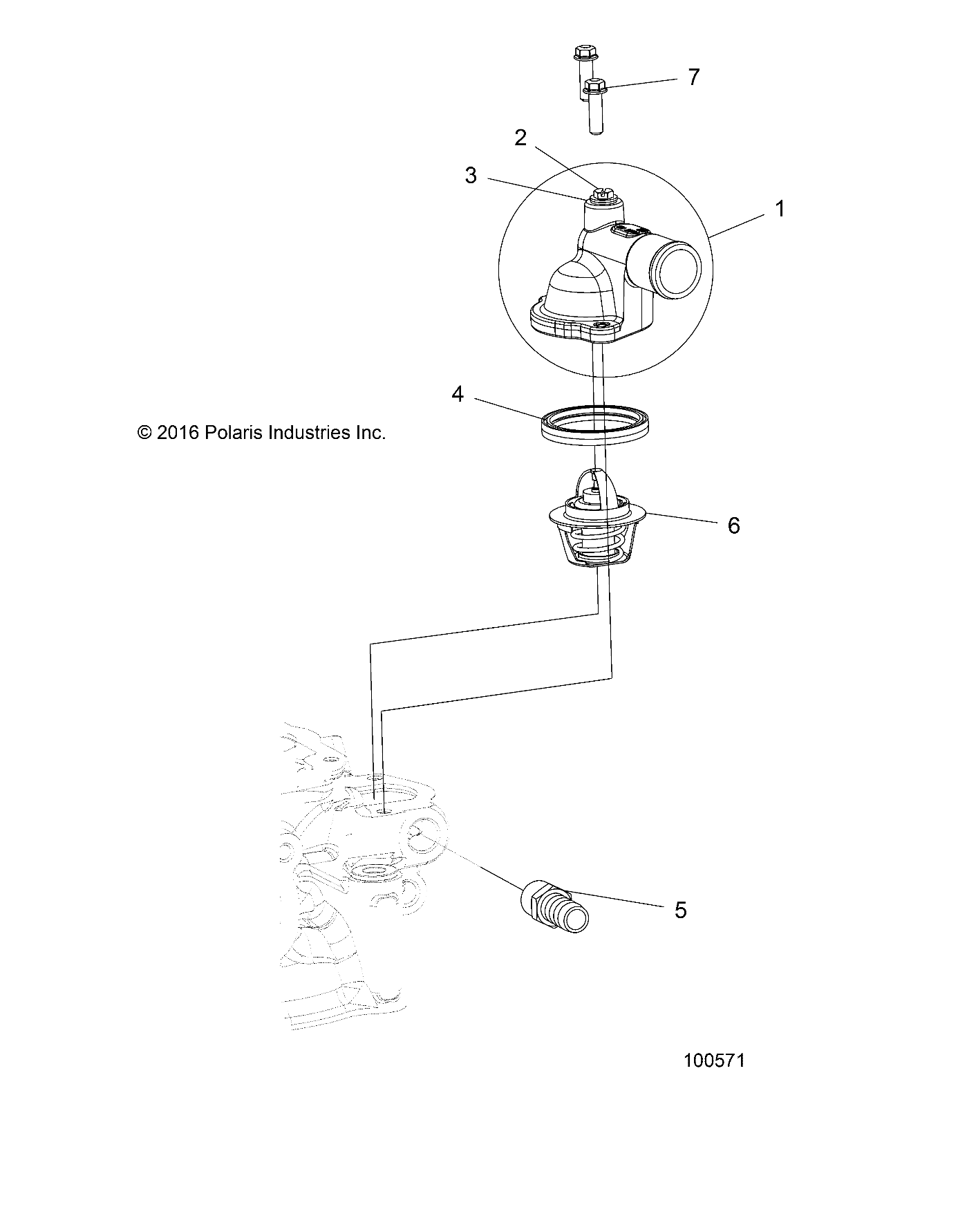 ENGINE, THERMOSTAT and COVER - A18SEA50B1/B5/SEE50B5/B8/SEG50B8