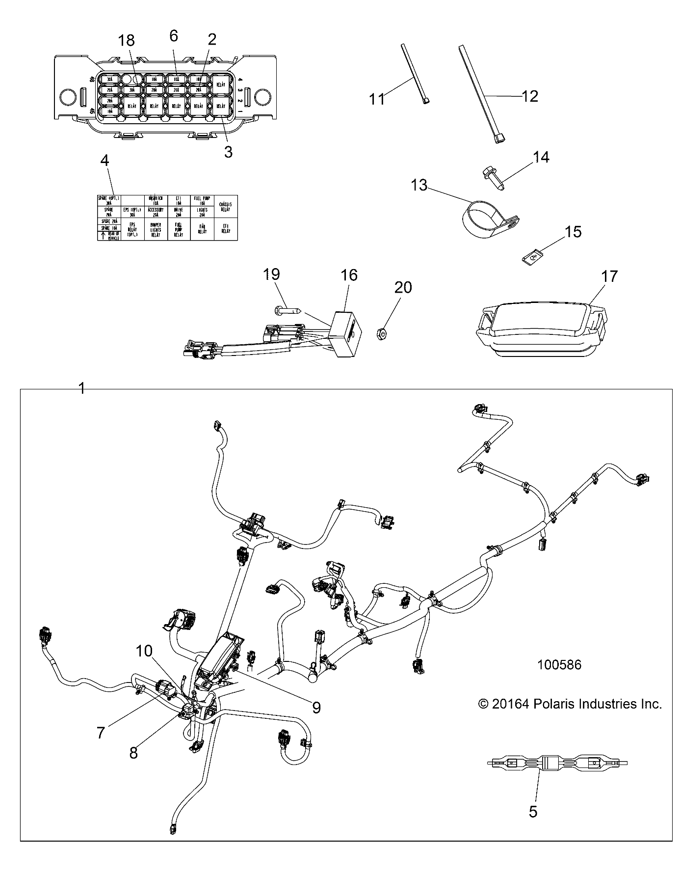 ELECTRICAL, HARNESS - A17SWE57A1 (100586)