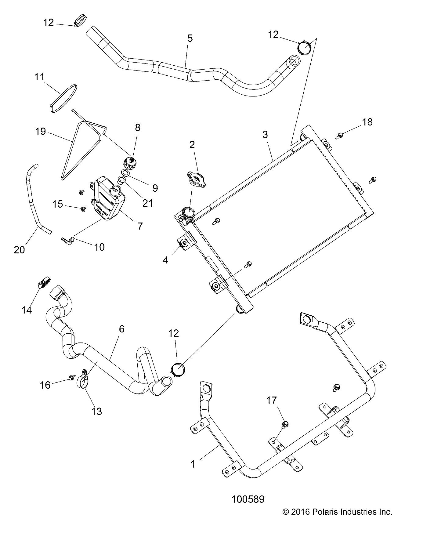 ENGINE, COOLING SYSTEM, RADIATOR - A18SXN85A8