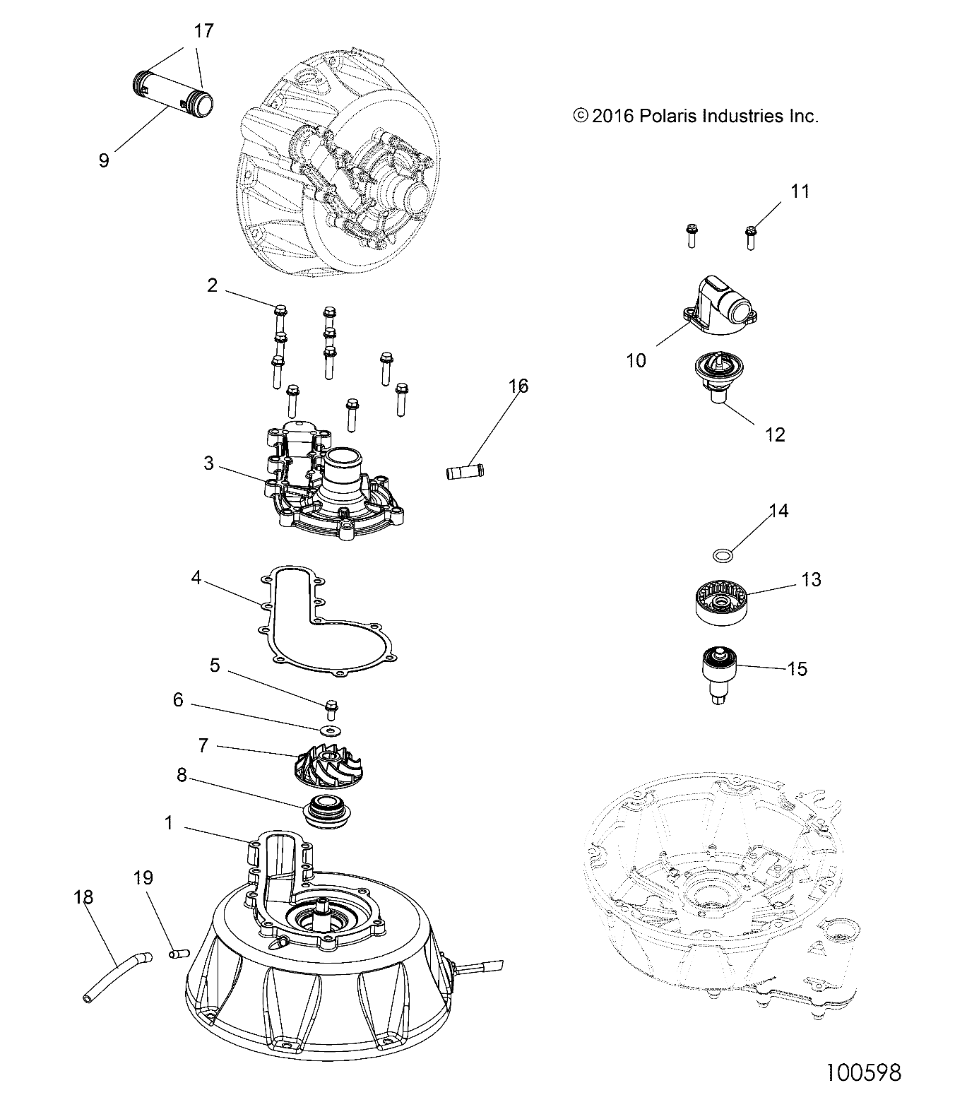 ENGINE, COOLING SYSTEM and WATER PUMP - A18SVA85B5