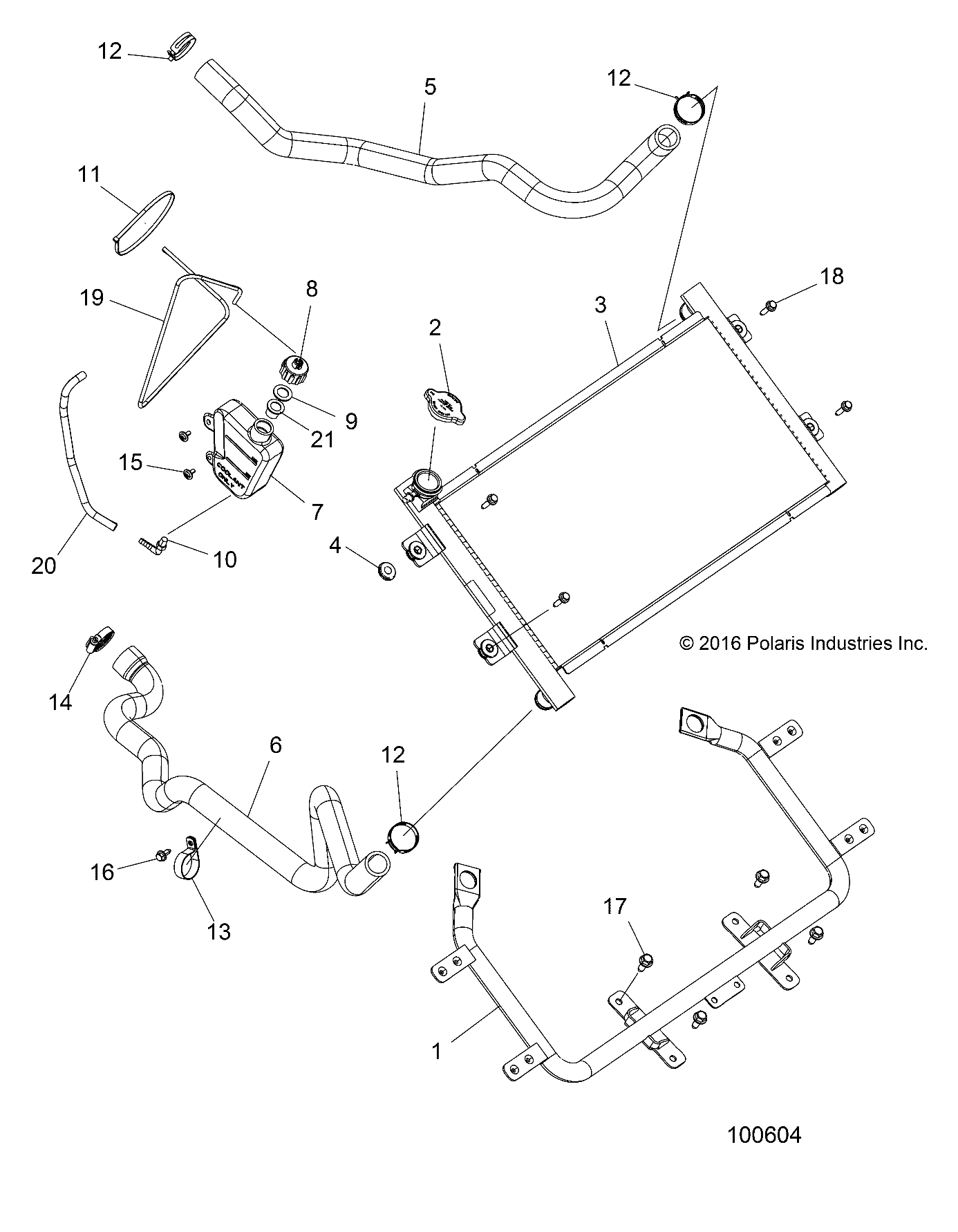 ENGINE, COOLING SYSTEM, RADIATOR - A17SXM95AM