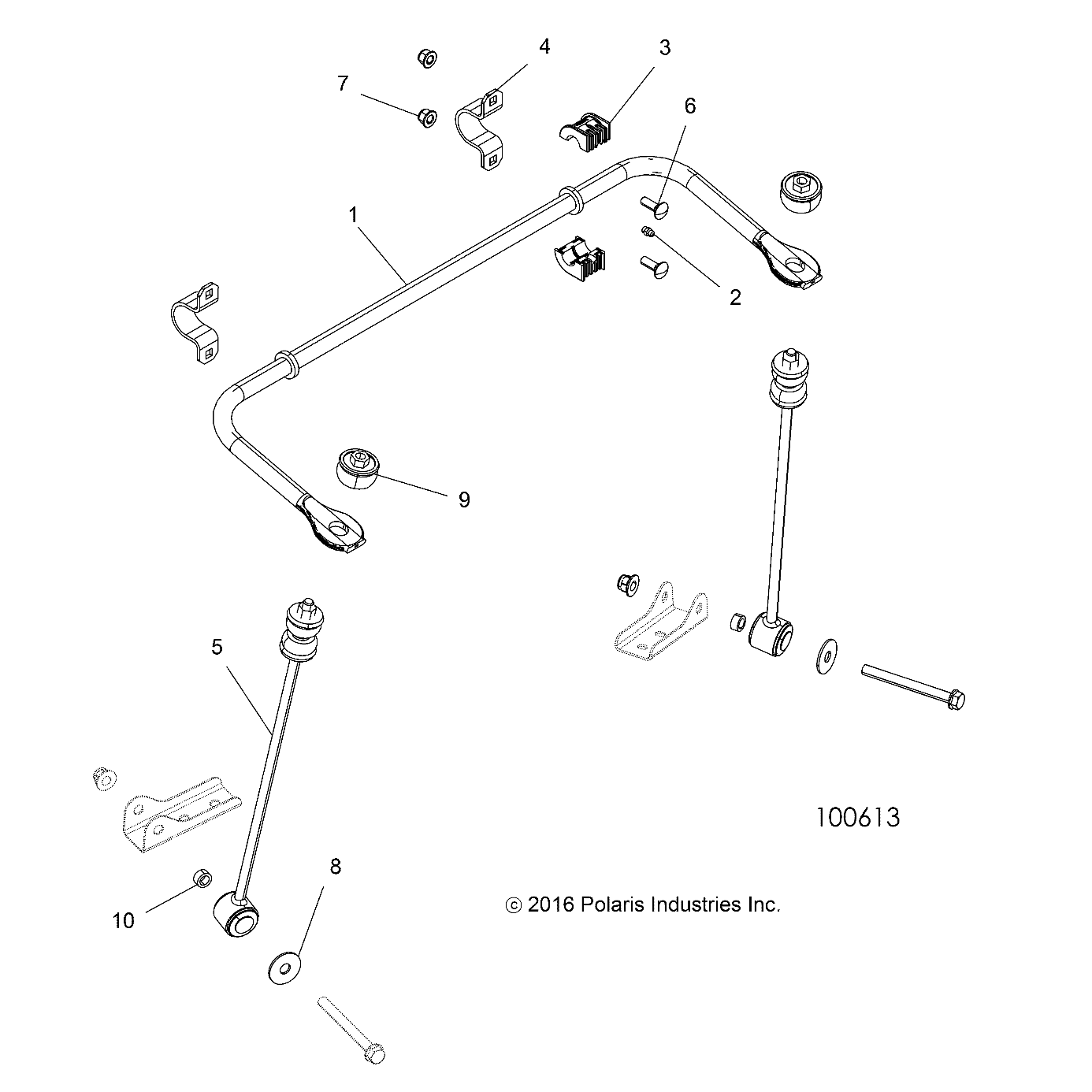 SUSPENSION, STABILIZER BAR, REAR - A19DBA50A5 (100613)