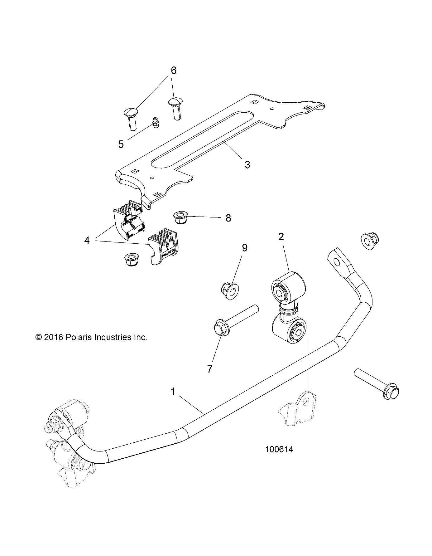 SUSPENSION, STABILIZER BAR, FRONT - A17DAA50A7 (100614)