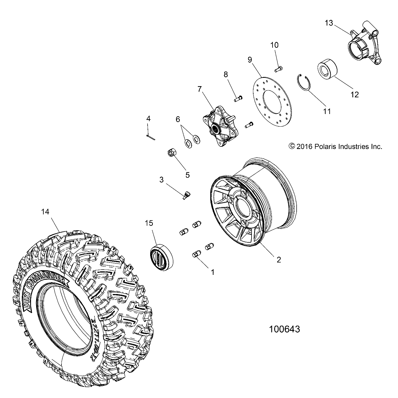 WHEELS, REAR - A18DCE87BB (100643)