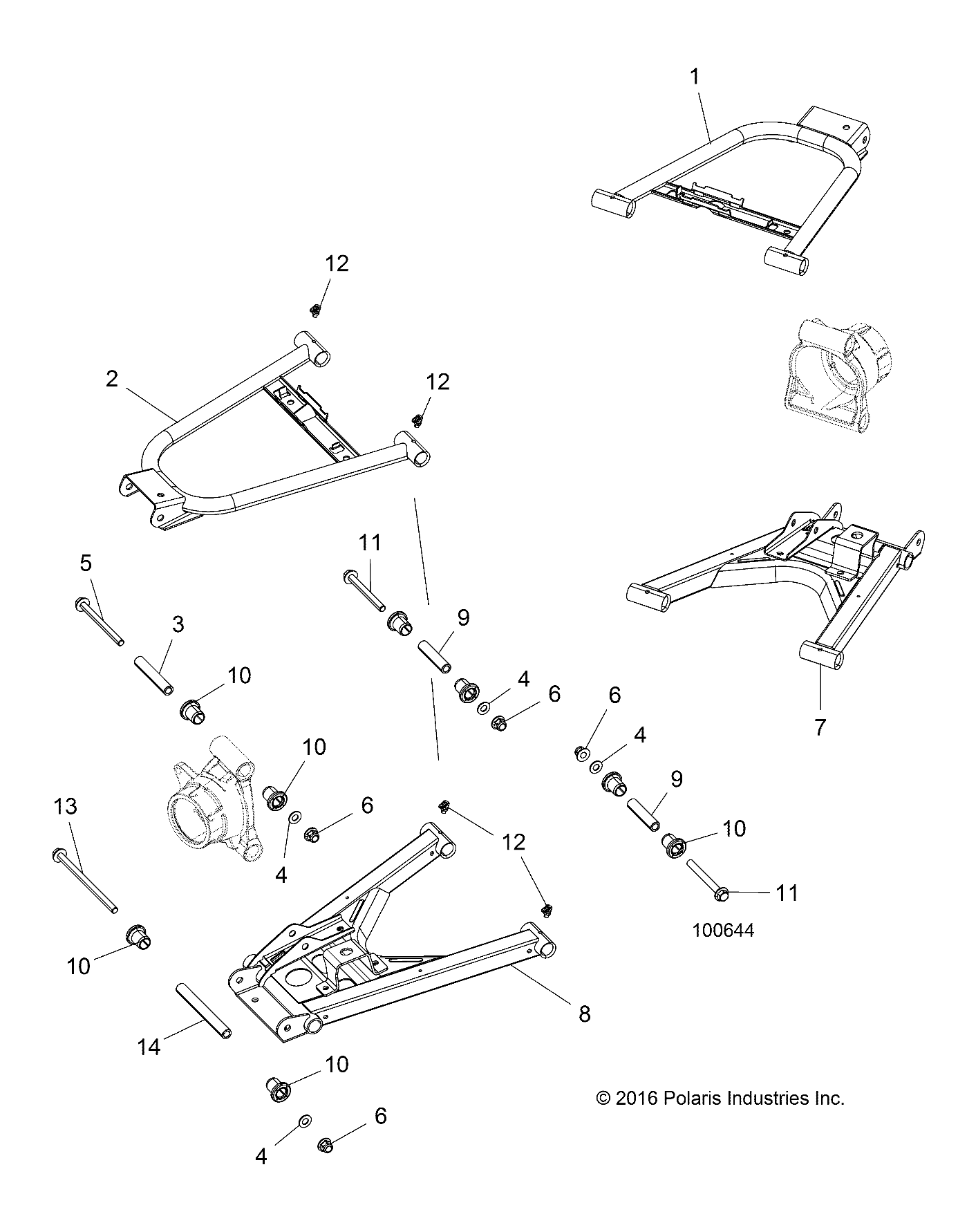 SUSPENSION, REAR CONTROL ARMS - A19DCE87AK (100644)