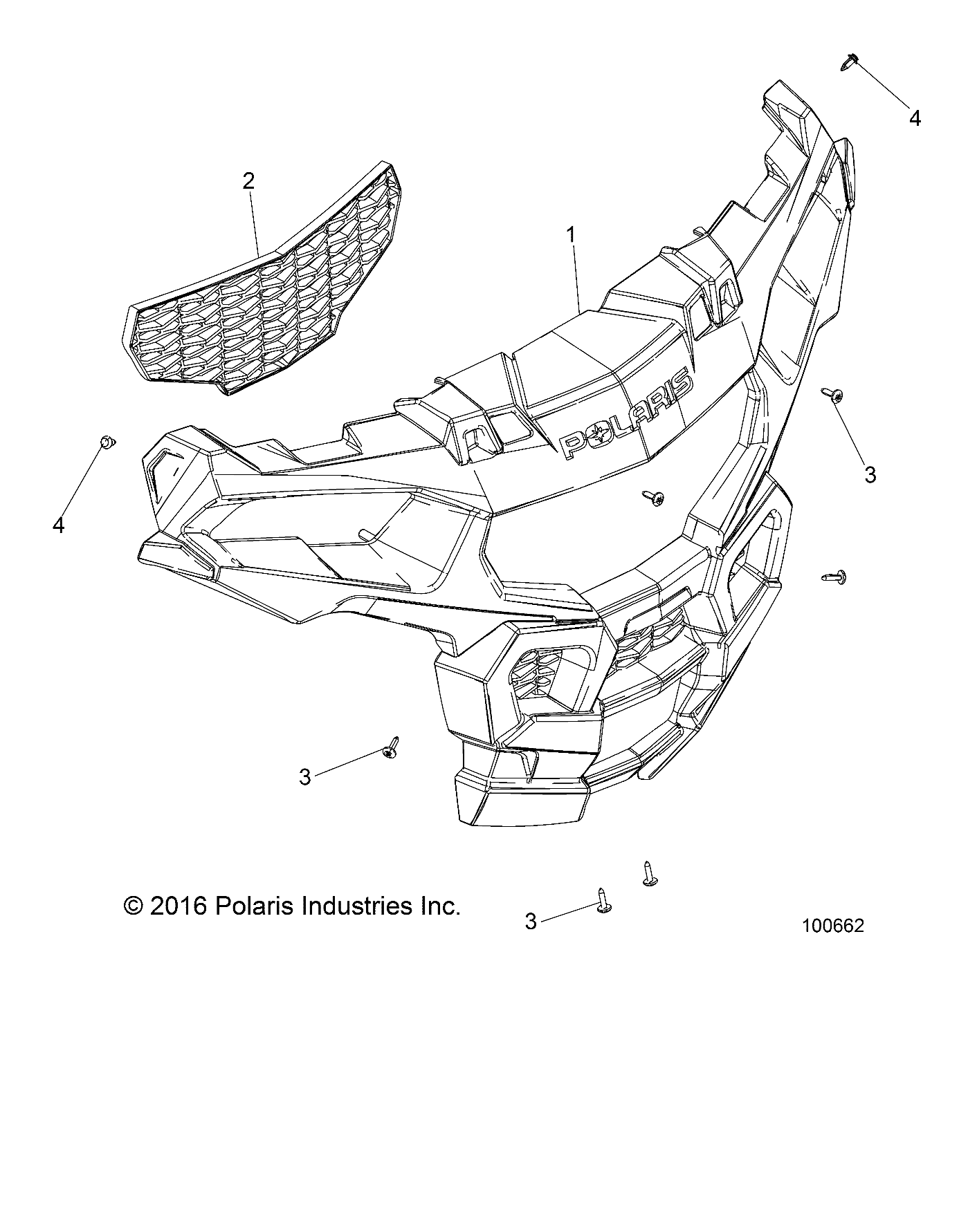 BODY, BUMPER, FRONT - A19DCE87AK (100662)