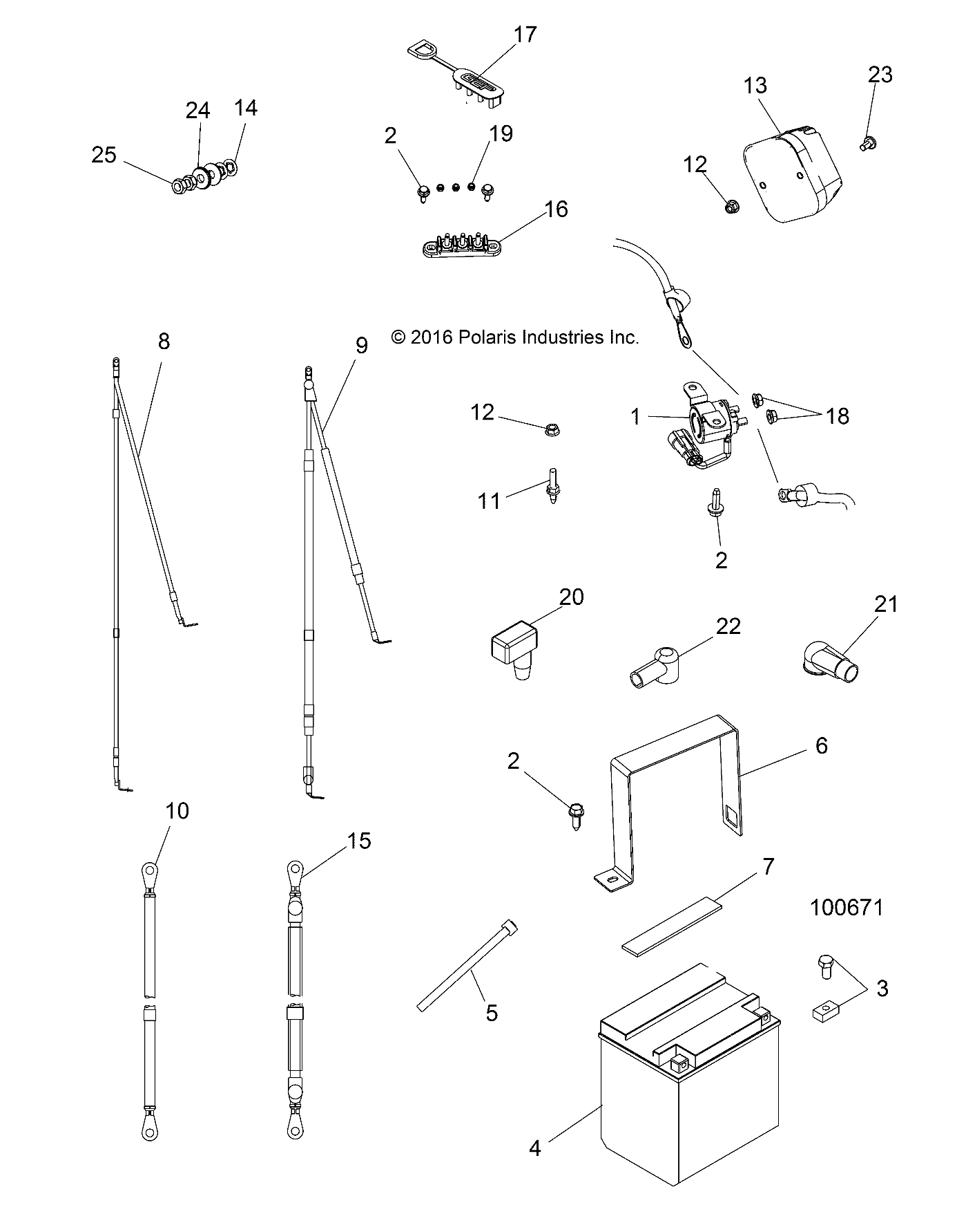 ELECTRICAL, BATTERY - A18DCE87BB (100671)