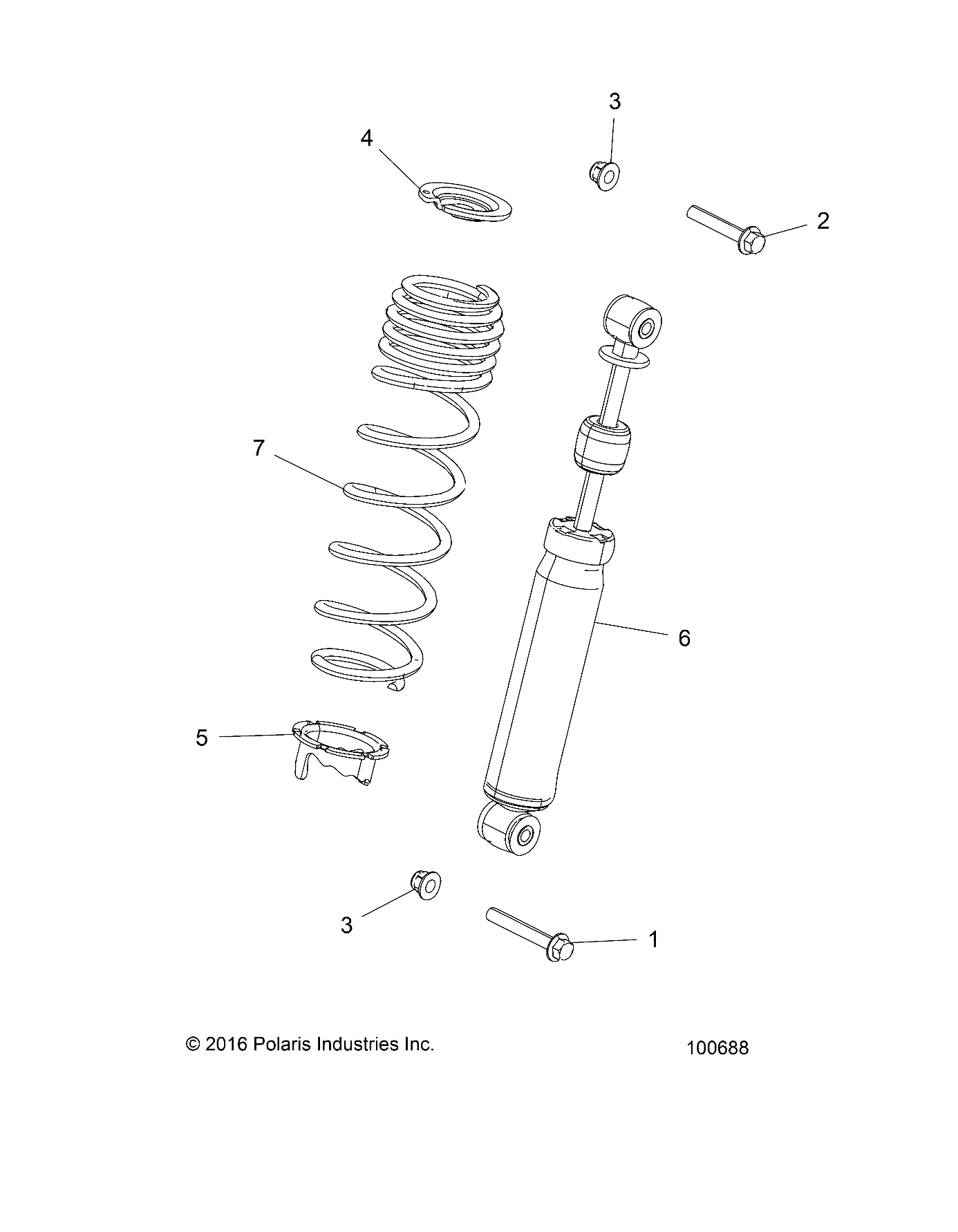 SUSPENSION, FRONT SHOCK MOUNTING - A17DAE57AM (100688)