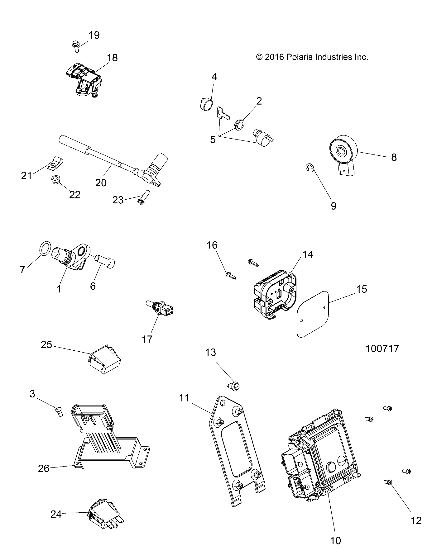 ELECTRICAL, SWITCHES, SENSORS and ECM - A17SWS57C1/C2/E1/E2