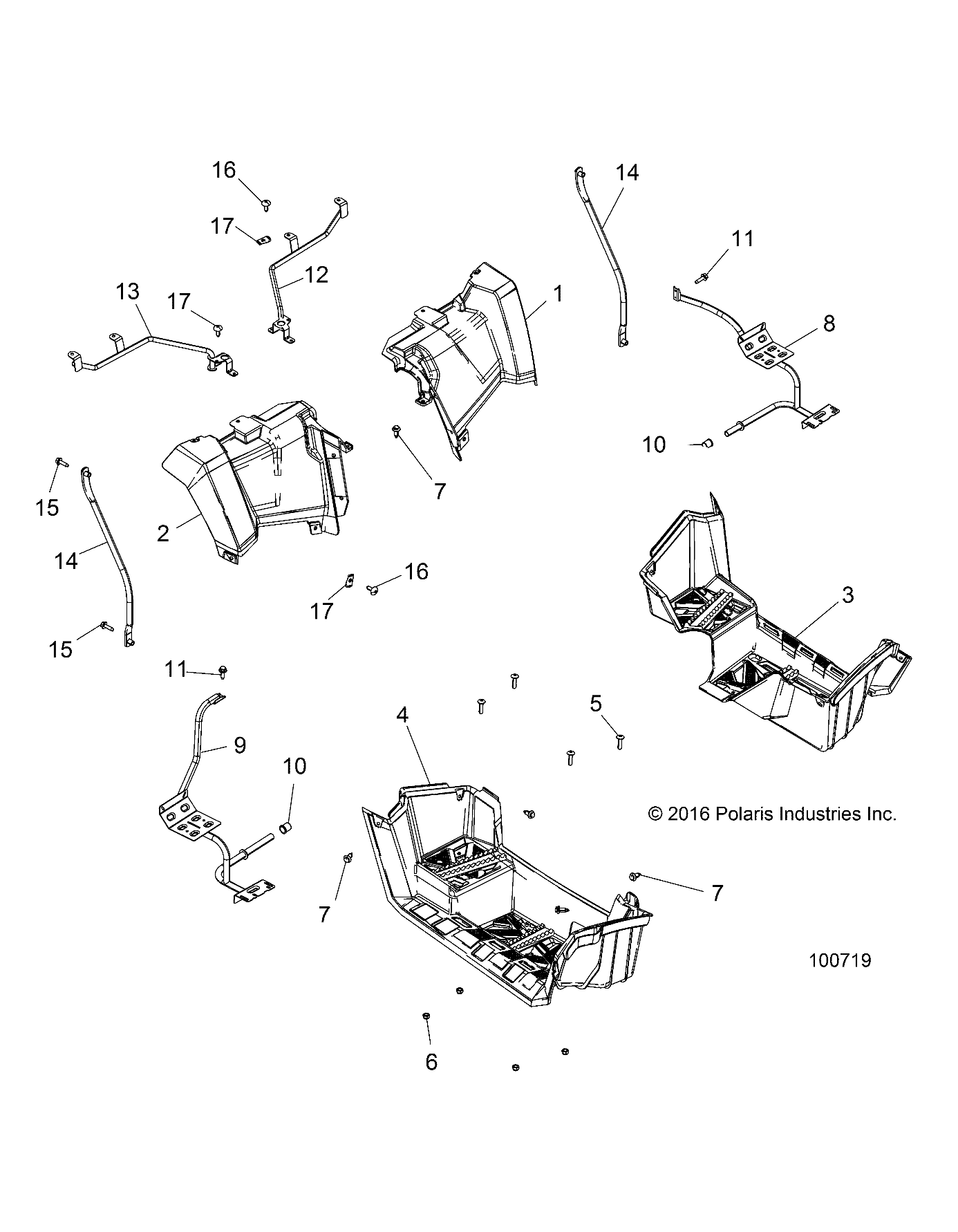 BODY, REAR CAB and FOOTWELLS - A18SWE57F1 (100719)