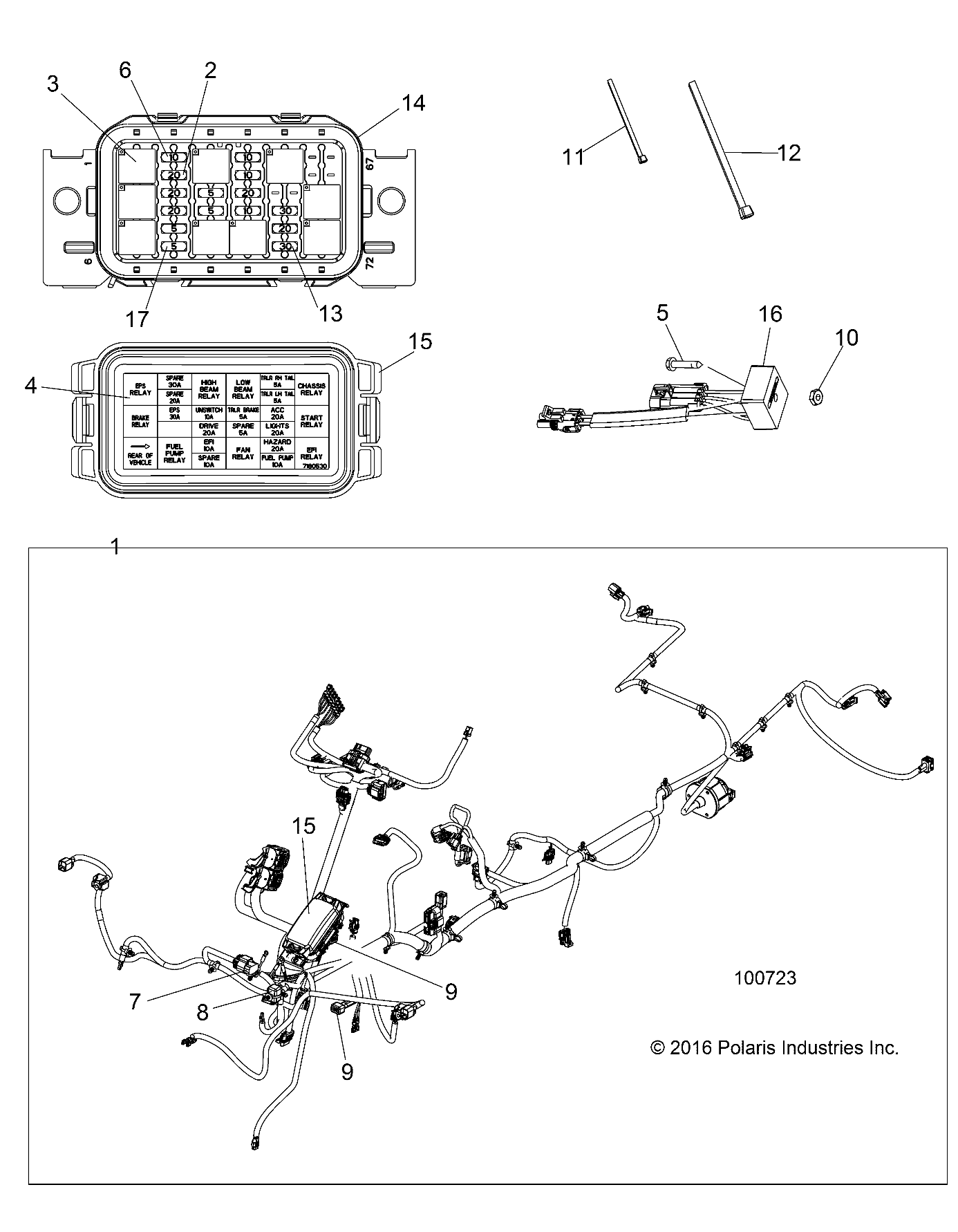 ELECTRICAL, HARNESS - A17SWS57C1/C2/E1/E2 (100723)