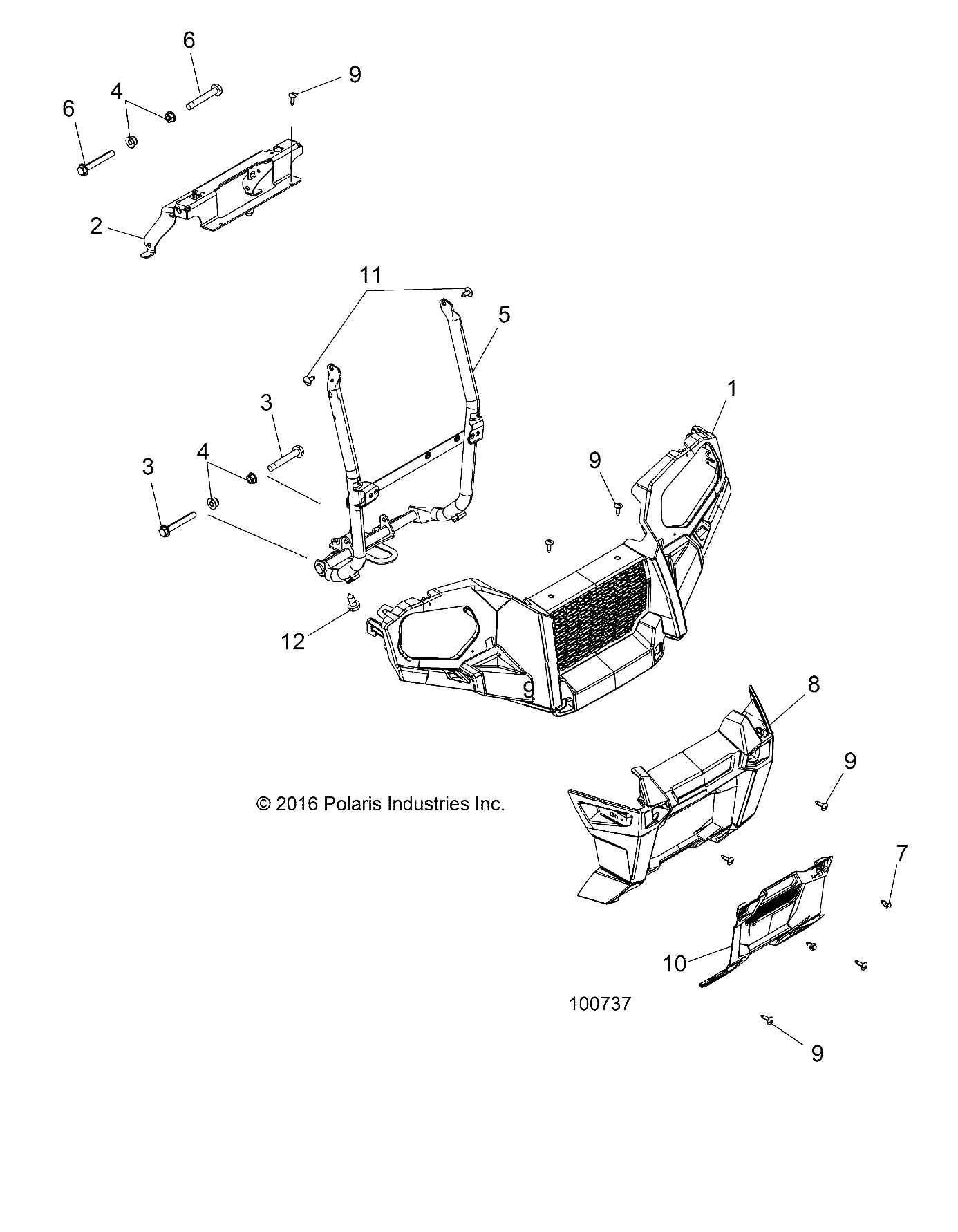 BODY, FRONT BUMPER and MOUNTING - A17SDS57C2/E2 (100737)