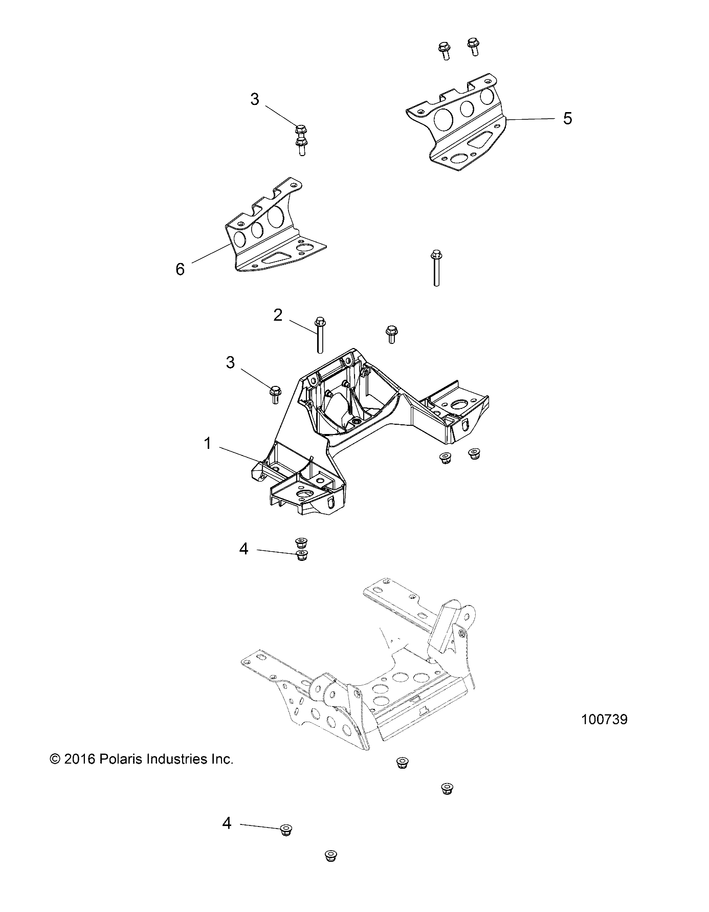 CHASSIS, BULKHEAD and FRONT CAB SUPPORT - A17SXE95FL (100739)