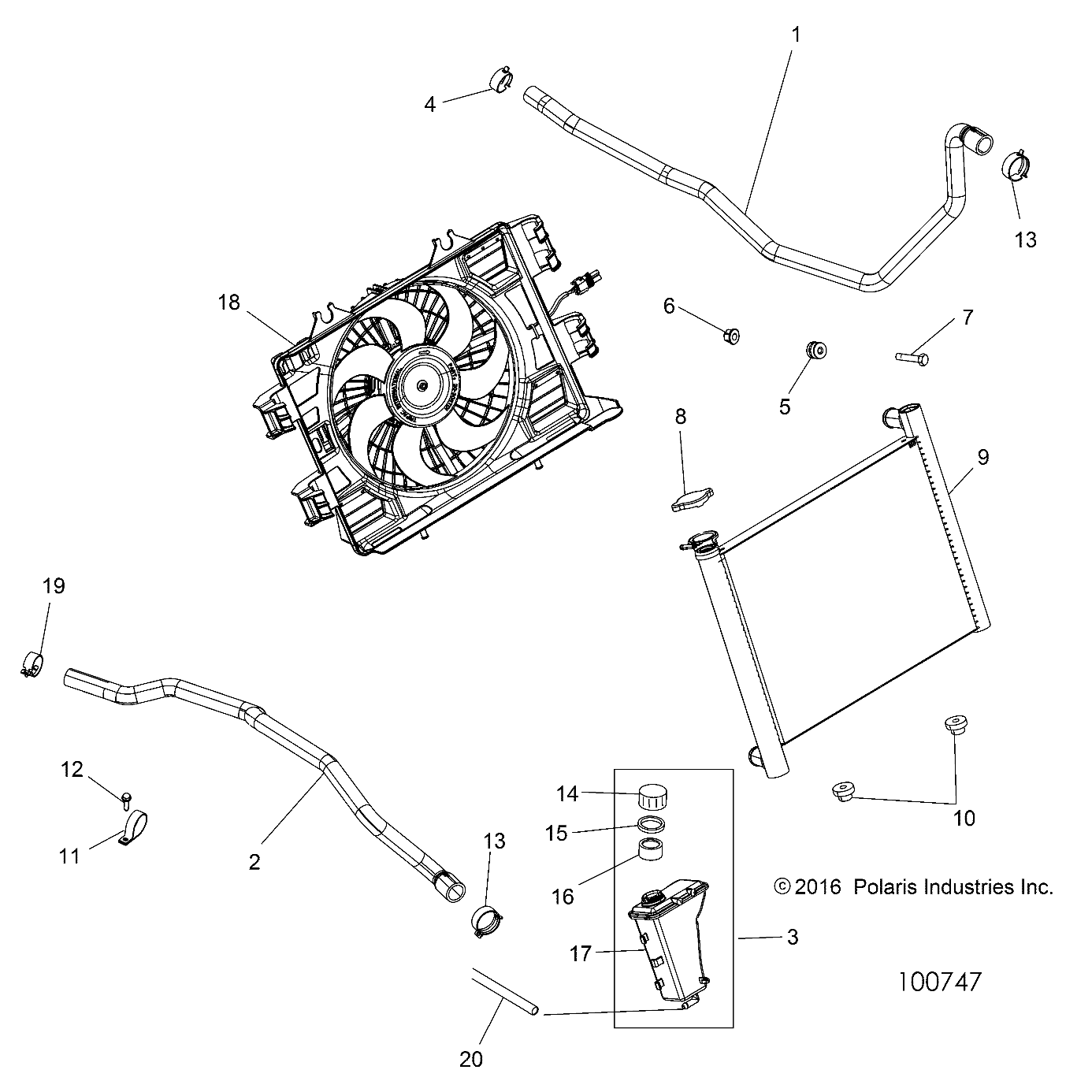 ENGINE, COOLING SYSTEM - A18SXA85B1/B7/SXE85BM/BS/B9 (100747)